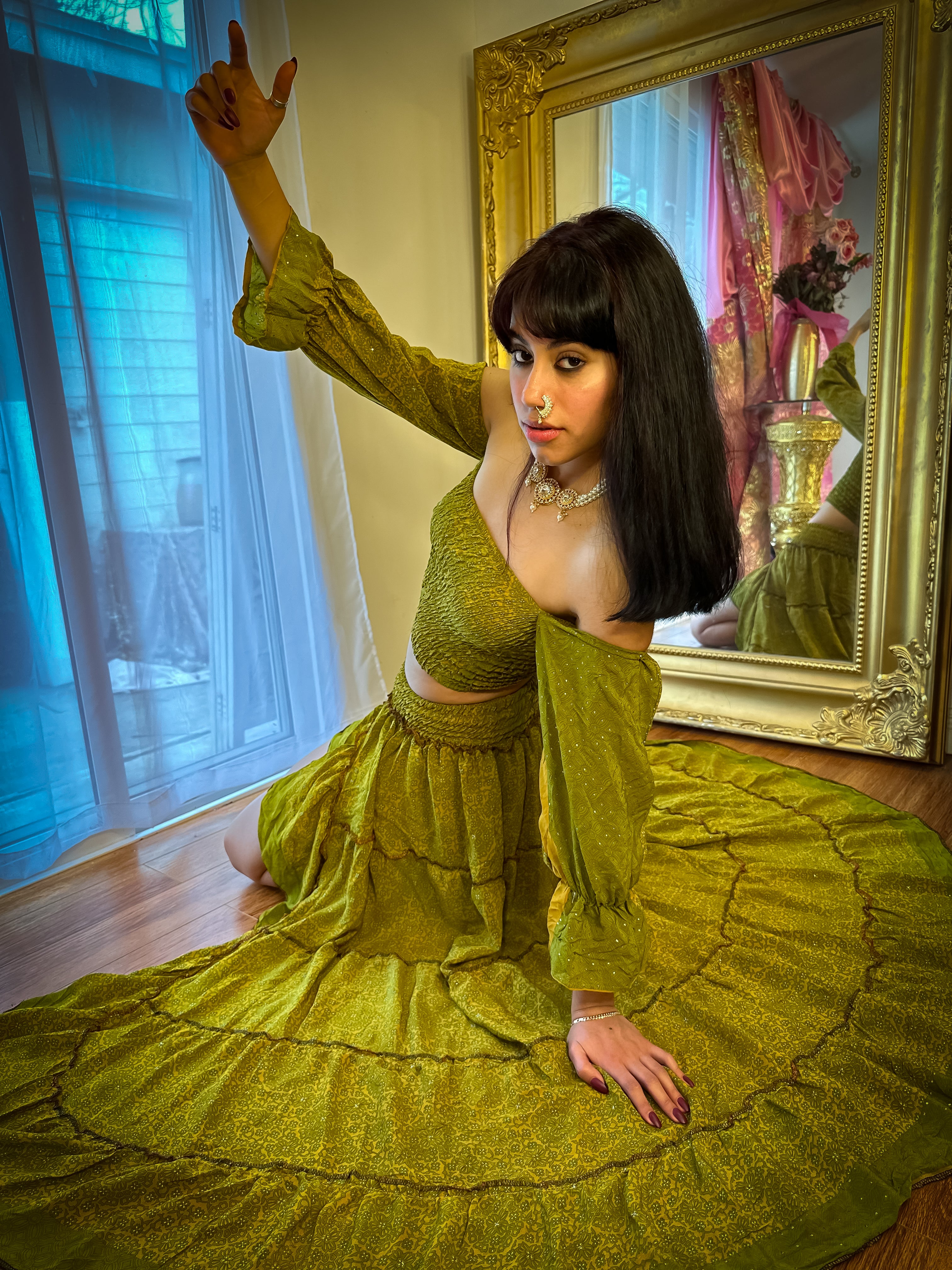 Forest Flower Bollywood Set