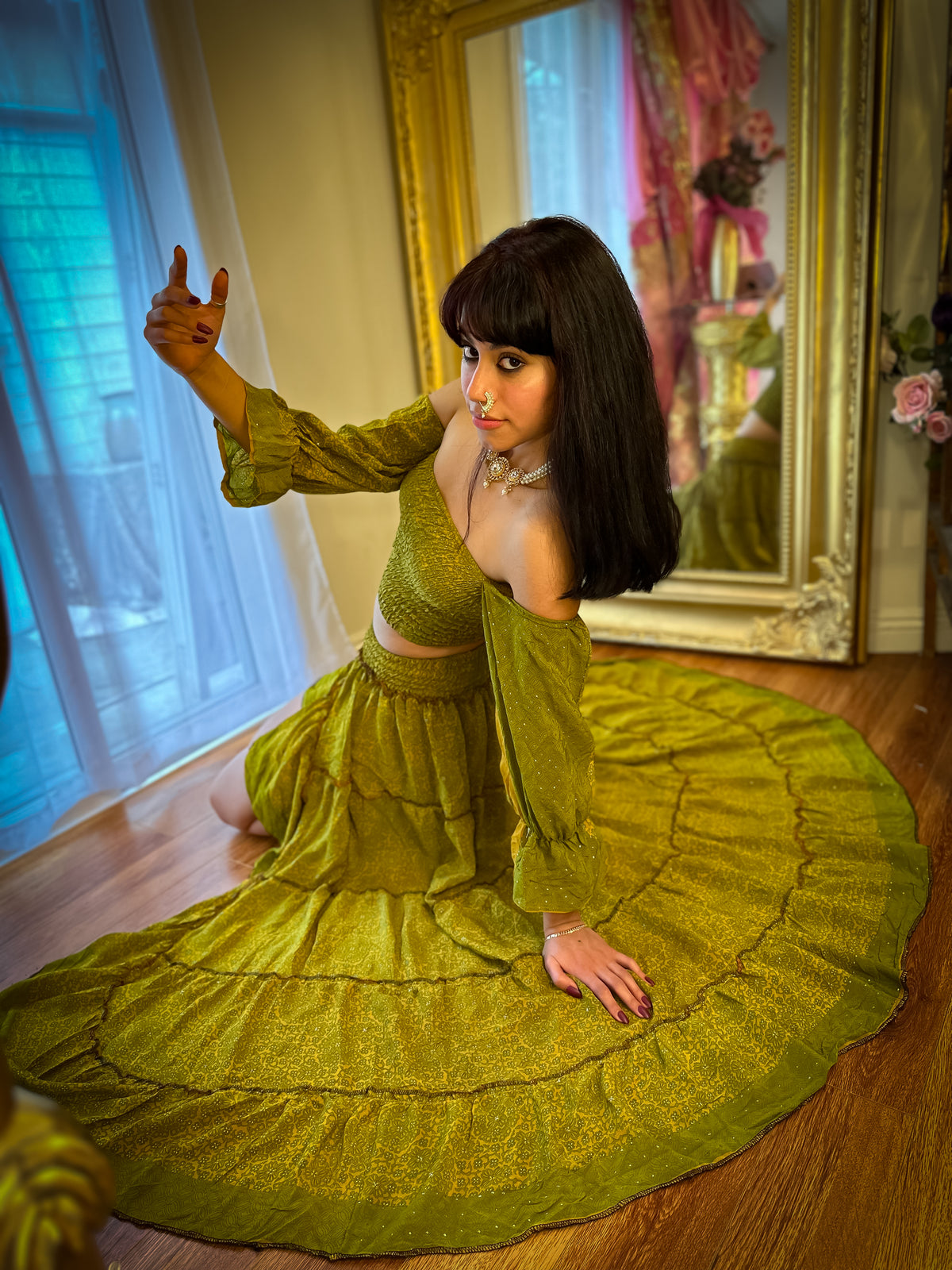 Forest Flower Bollywood Set
