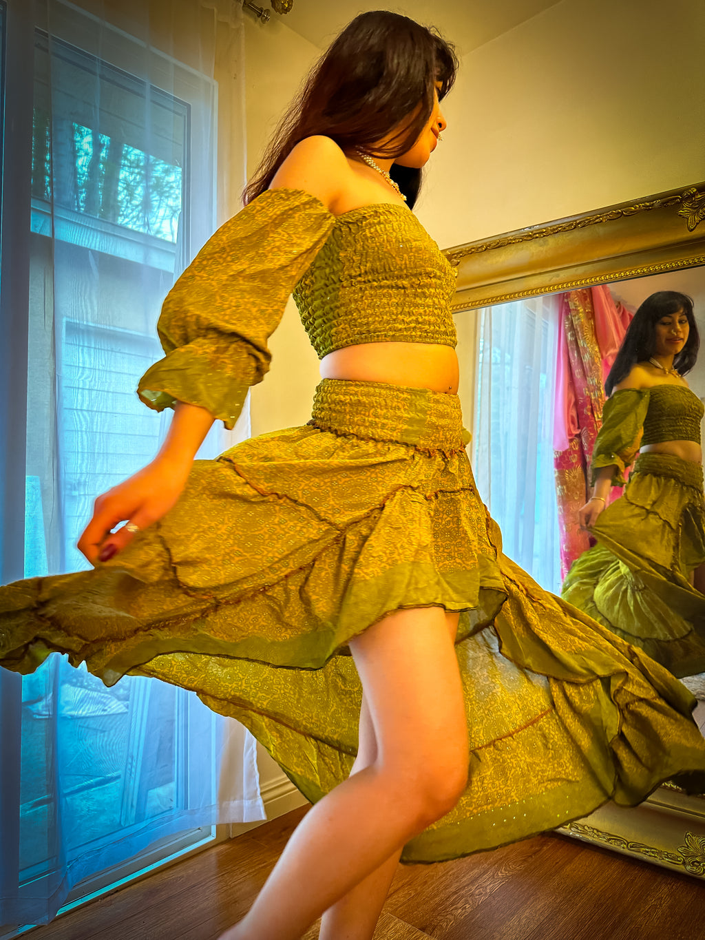 Forest Flower Bollywood Set
