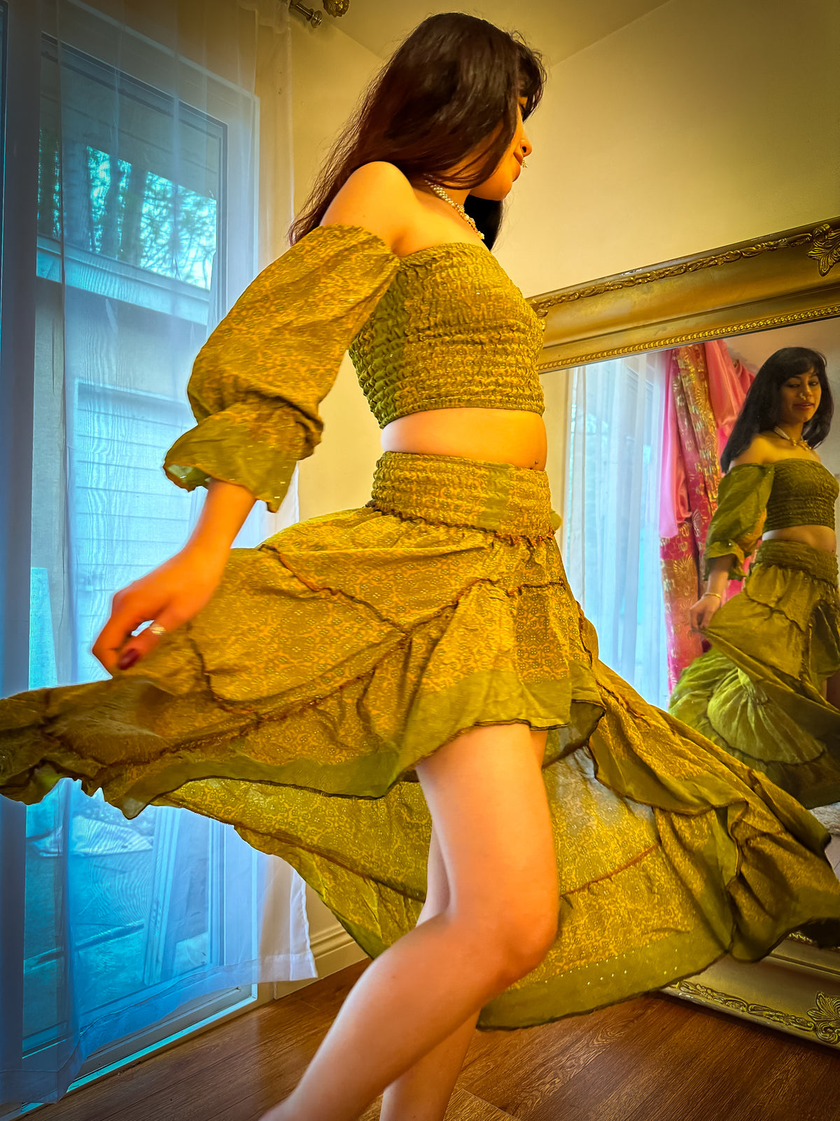 Forest Flower Bollywood Set