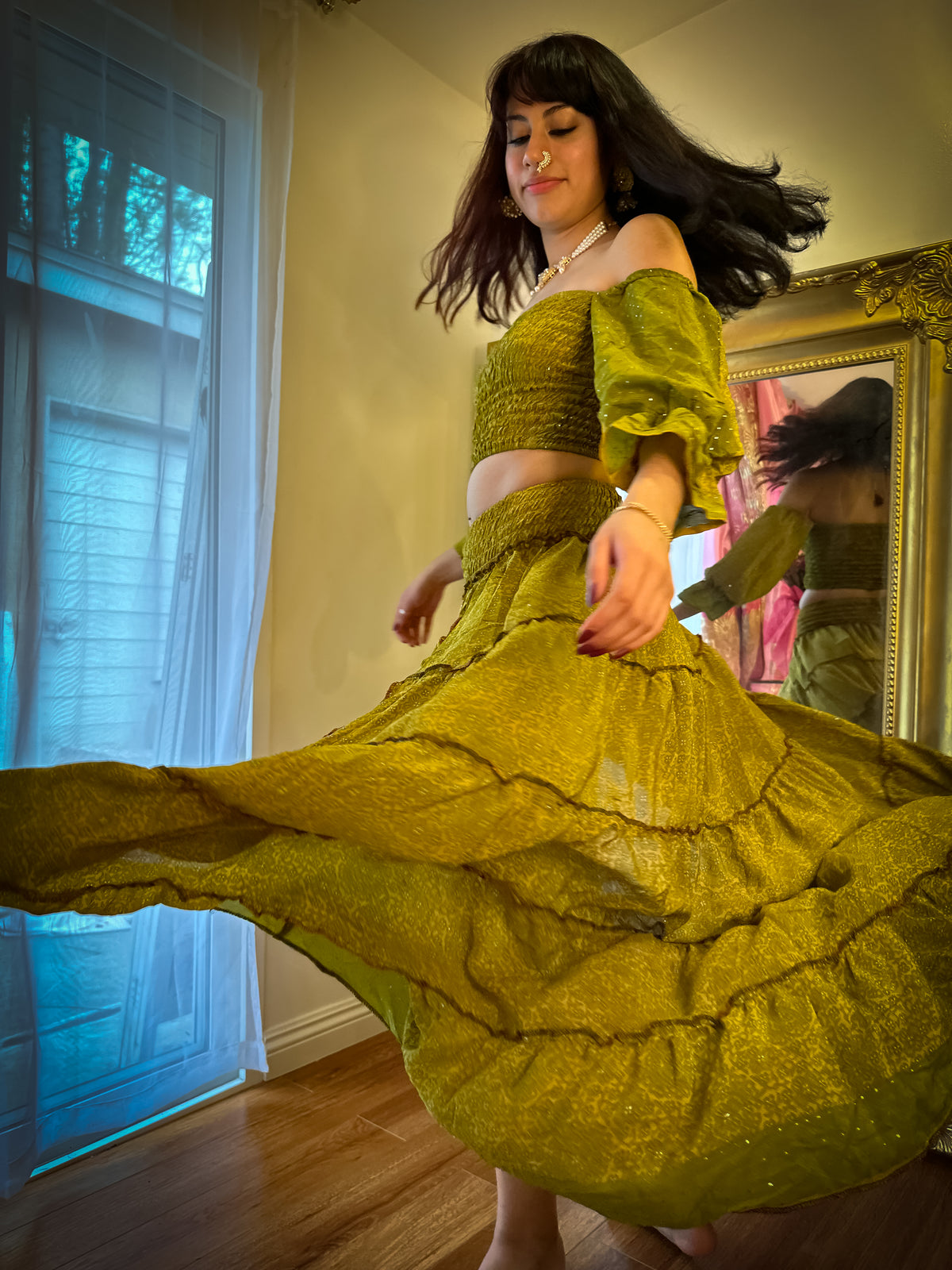 Forest Flower Bollywood Set