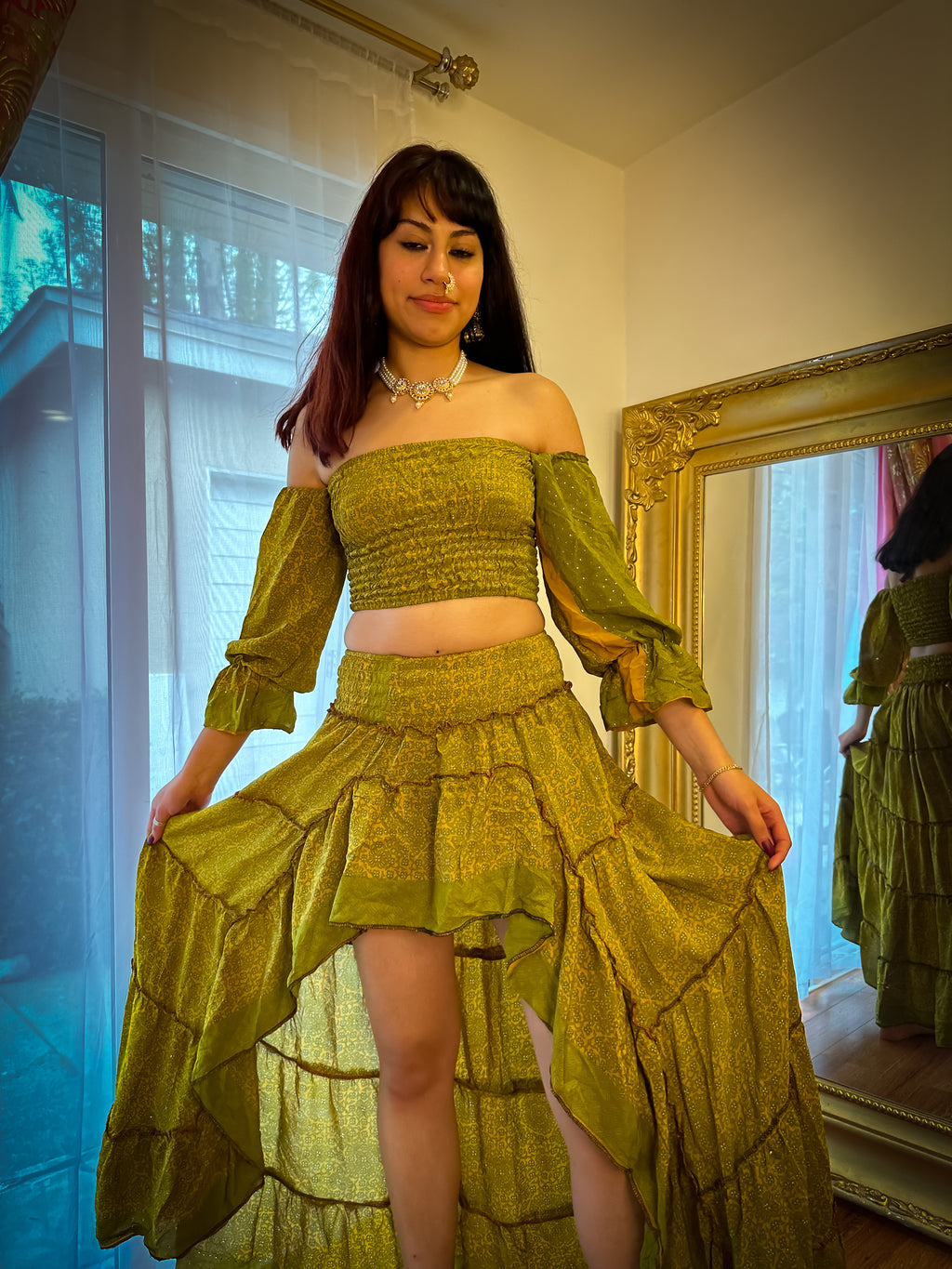 Forest Flower Bollywood Set