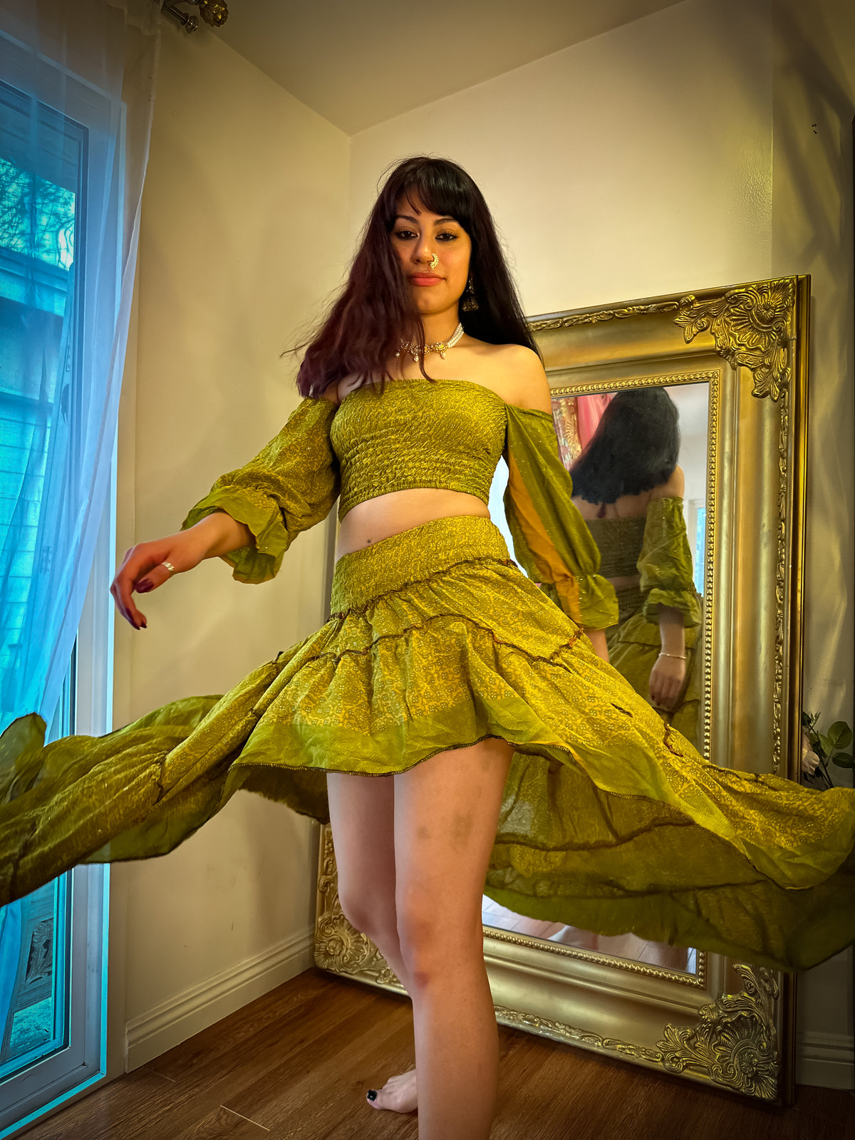 Forest Flower Bollywood Set