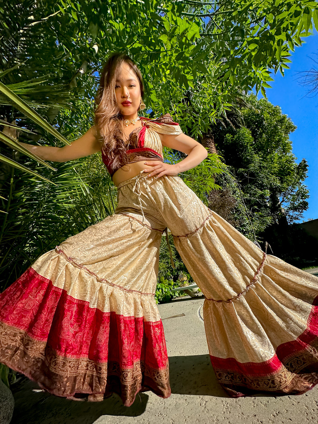 Pearl Rose Sharara Pants Set