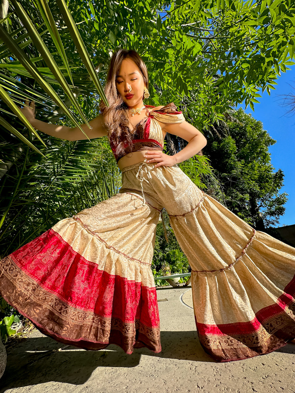 Pearl Rose Sharara Pants Set