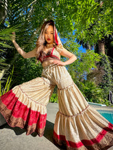 Load image into Gallery viewer, Pearl Rose Sharara Pants Set
