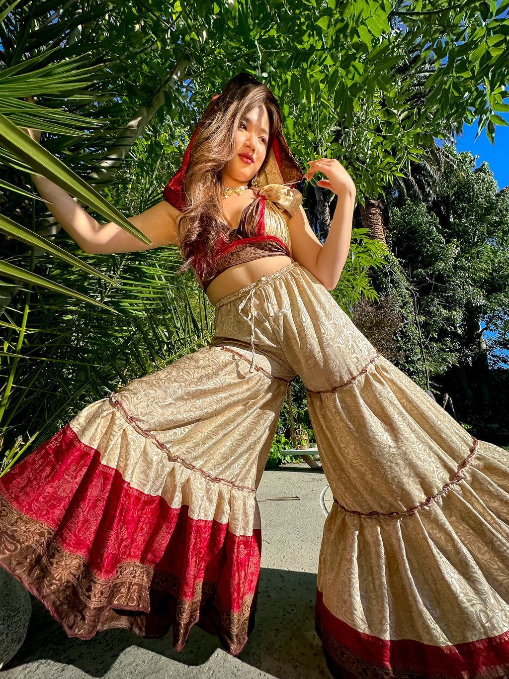 Pearl Rose Sharara Pants Set