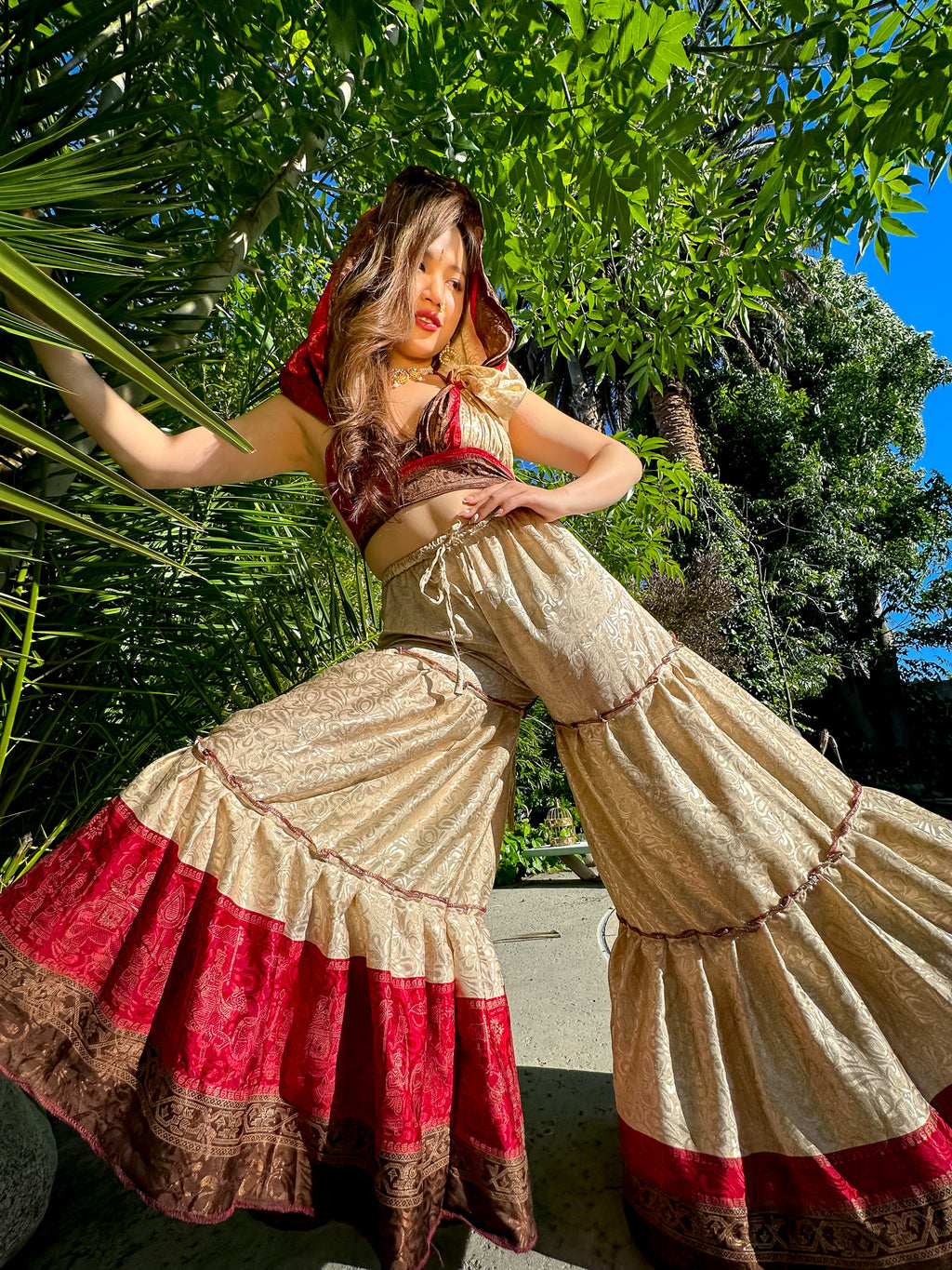 Pearl Rose Sharara Pants Set