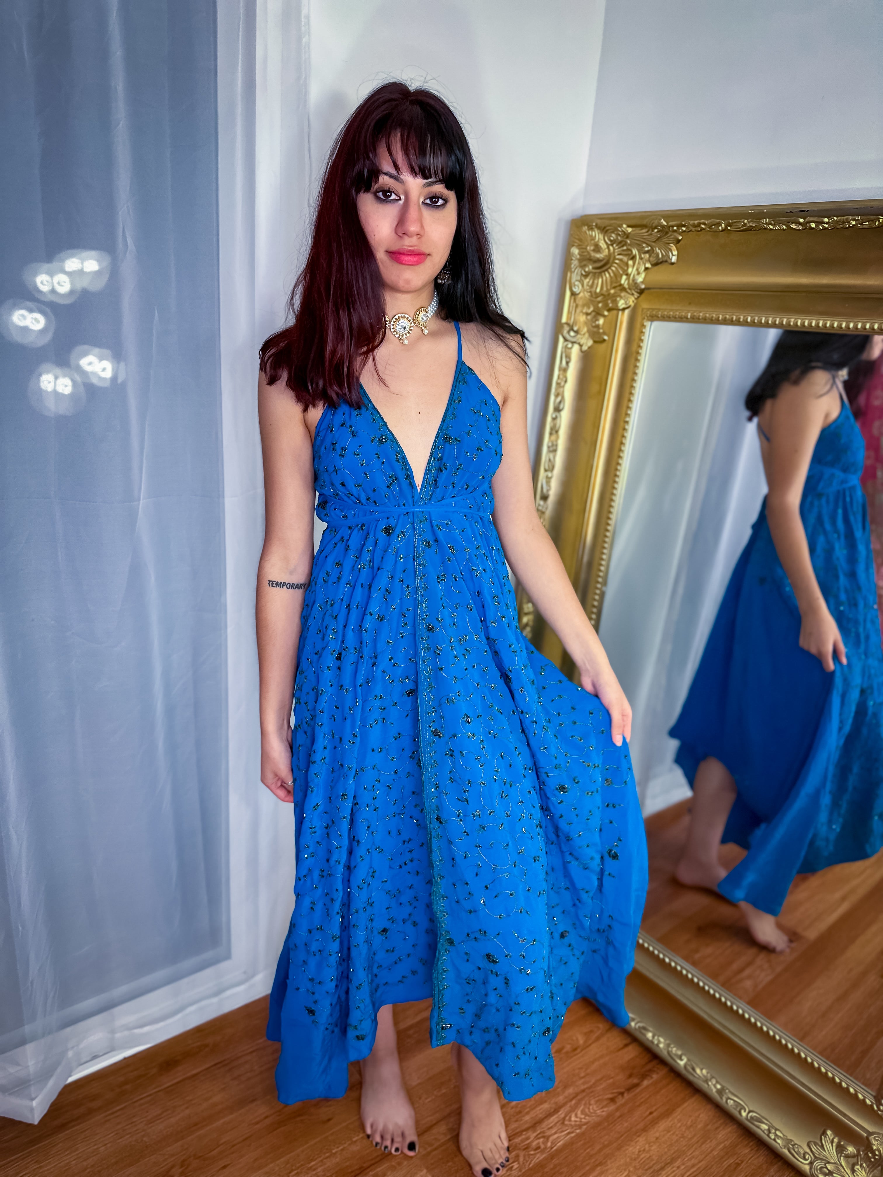 Midnight Gold Magic Dress