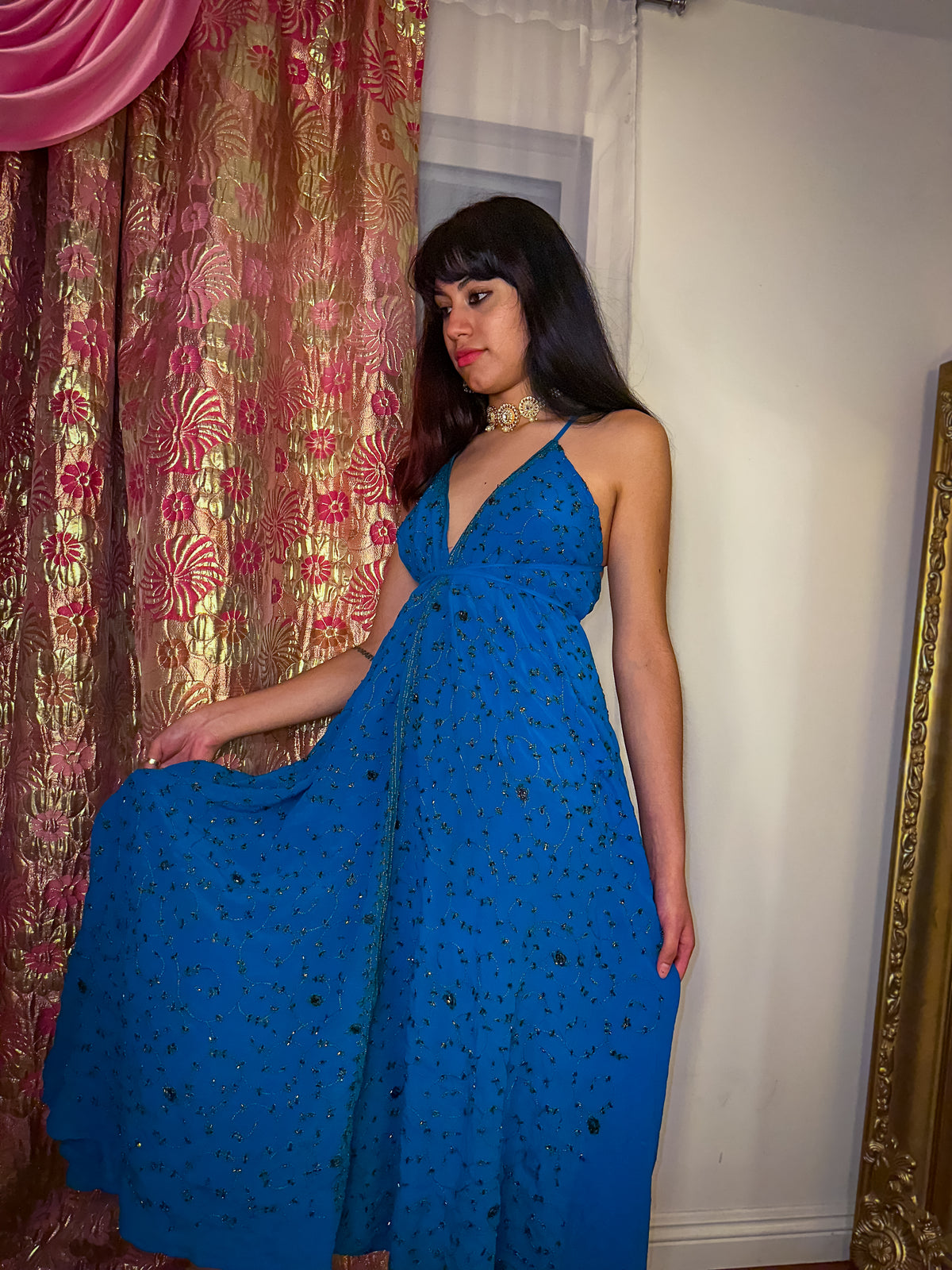 Midnight Gold Magic Dress