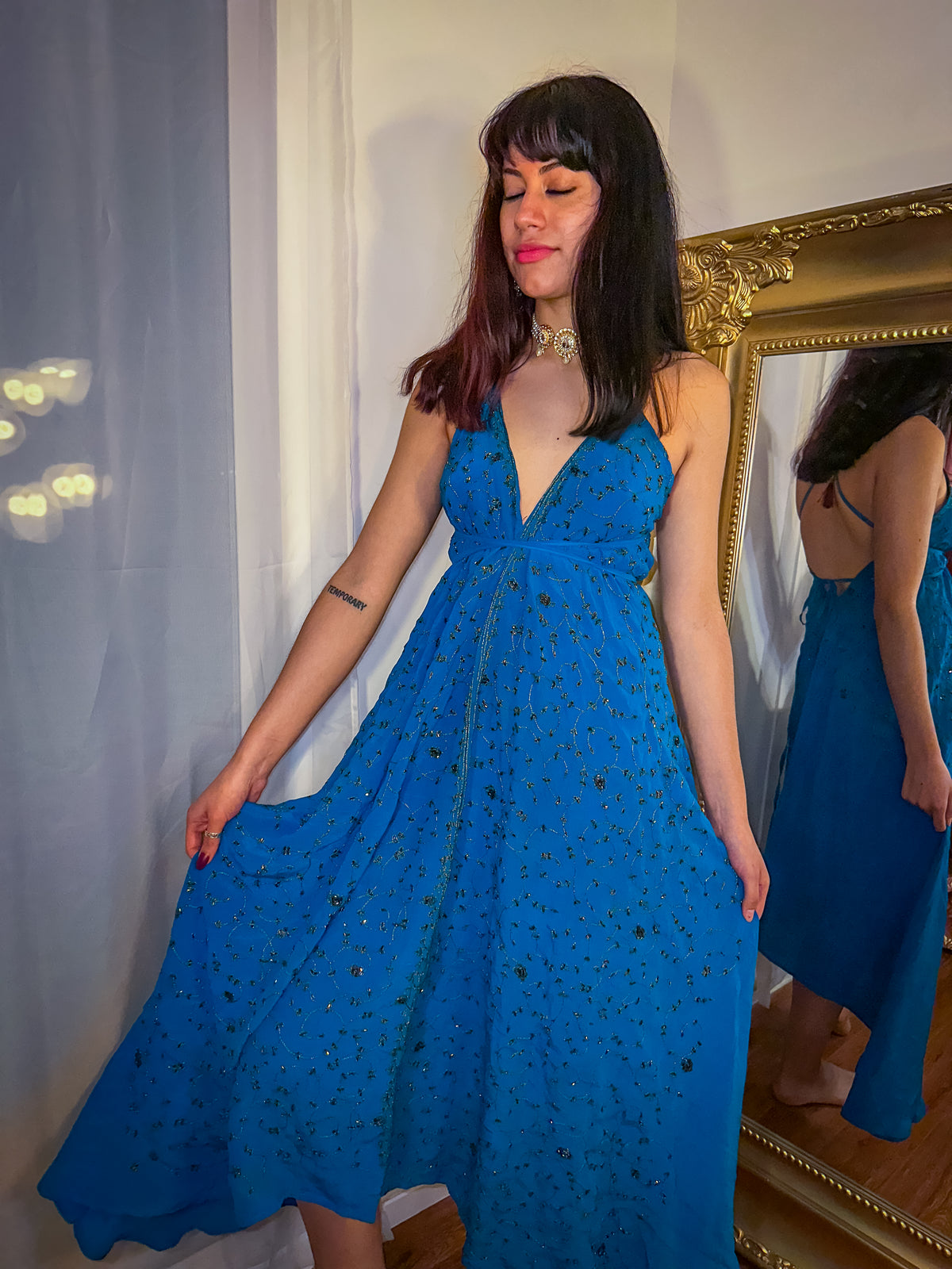 Midnight Gold Magic Dress