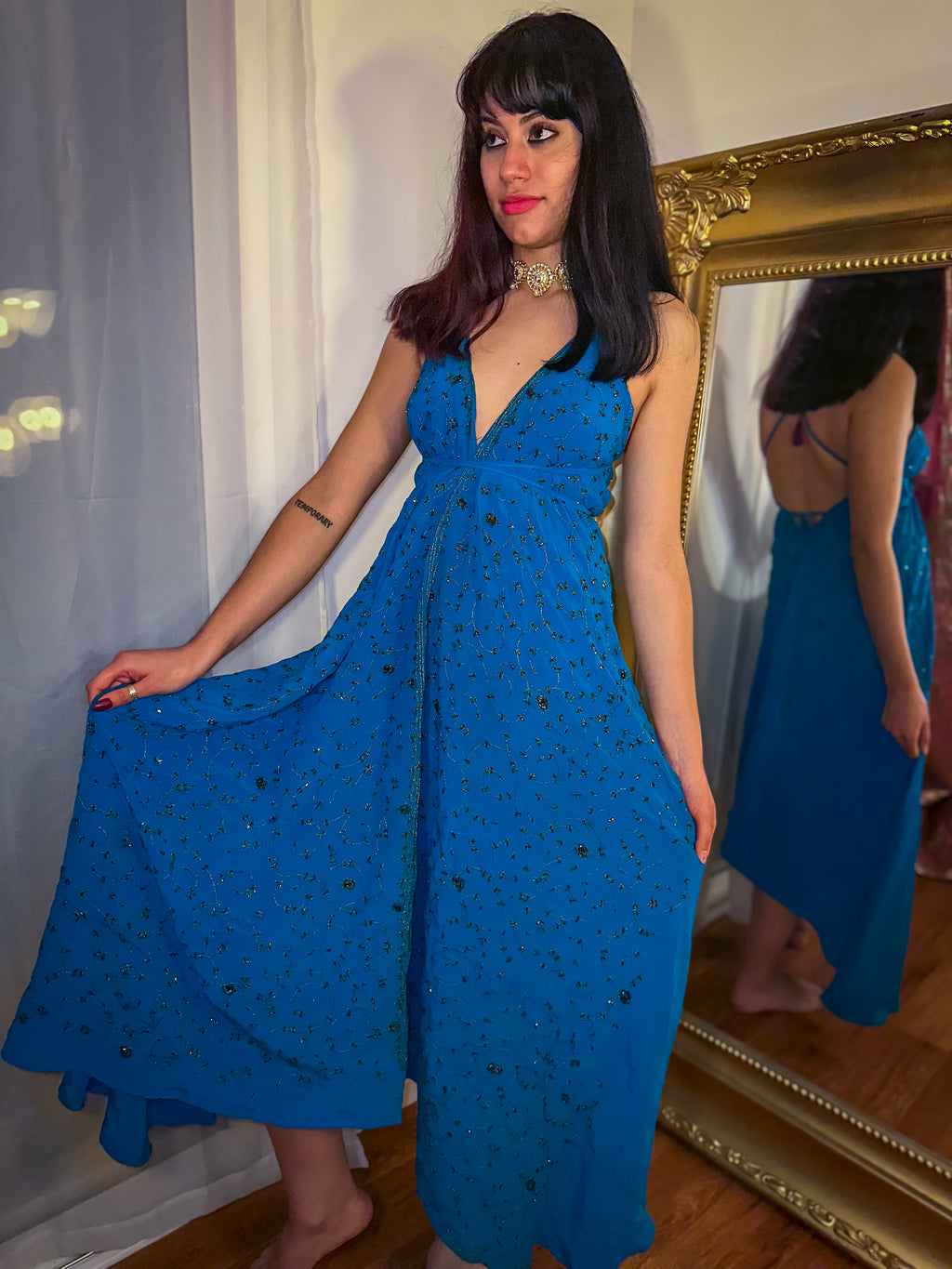 Midnight Gold Magic Dress