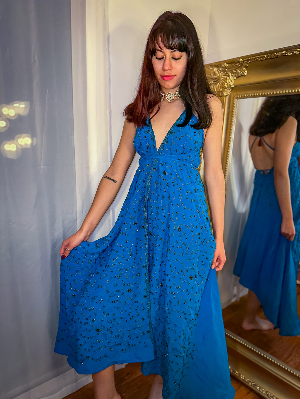 Midnight Gold Magic Dress