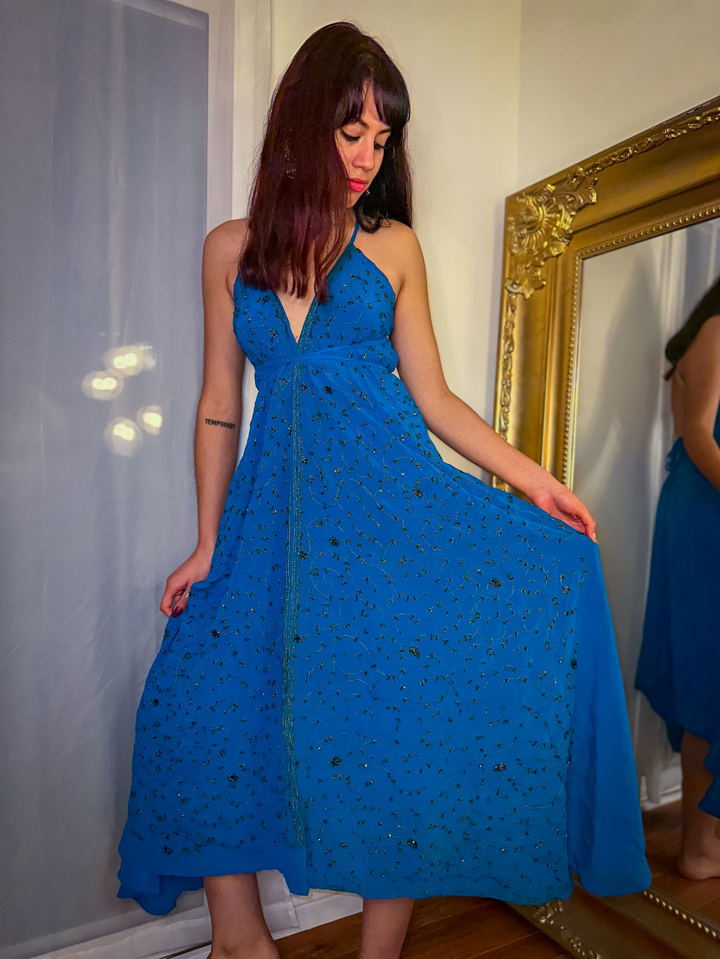 Midnight Gold Magic Dress