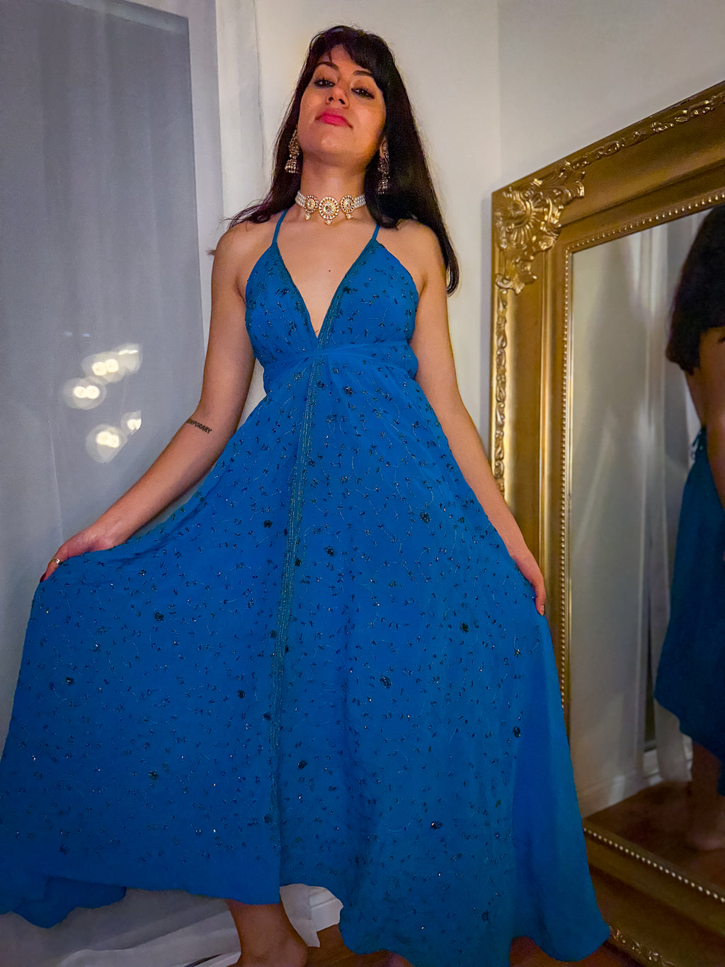 Midnight Gold Magic Dress