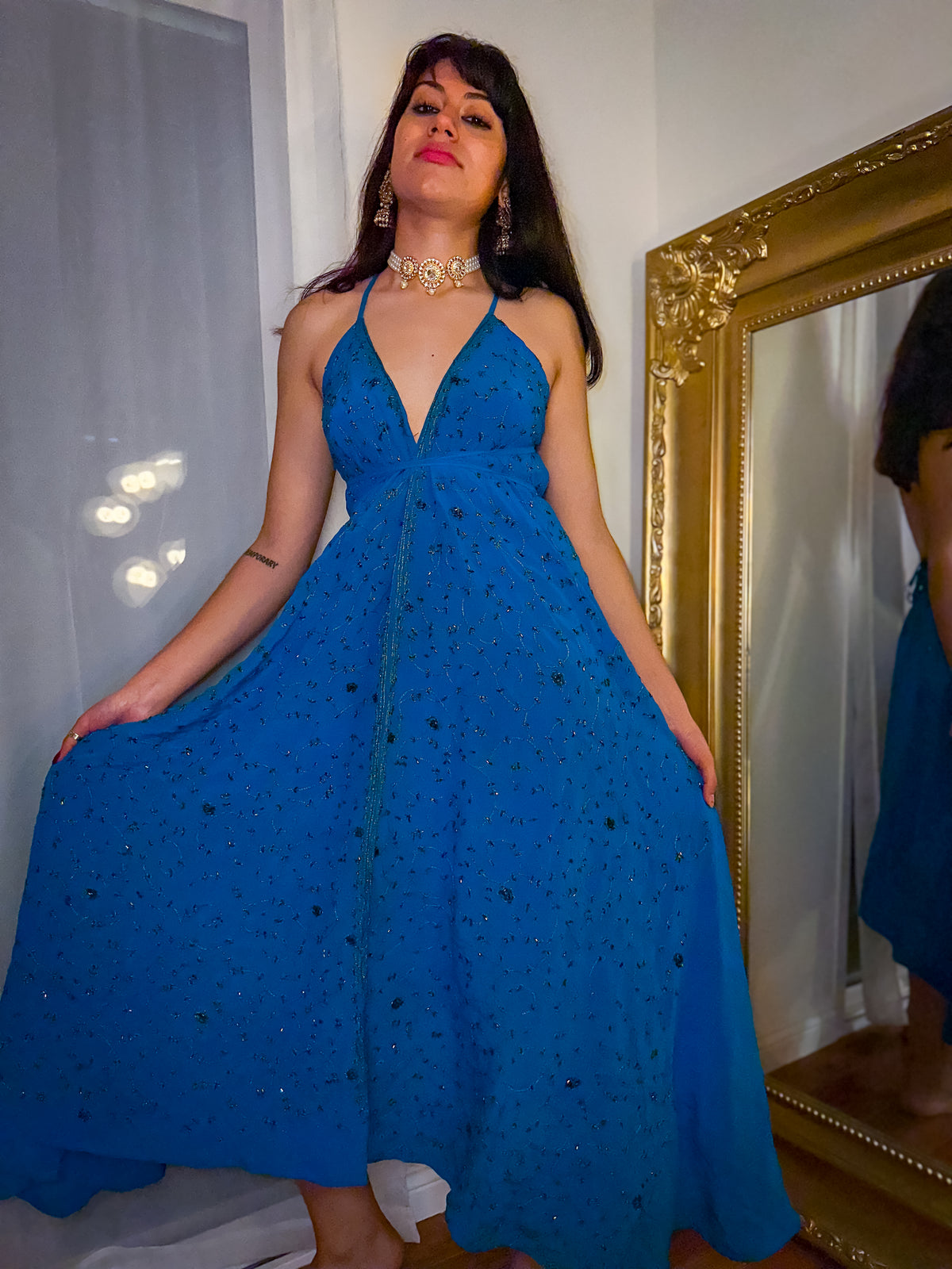 Midnight Gold Magic Dress