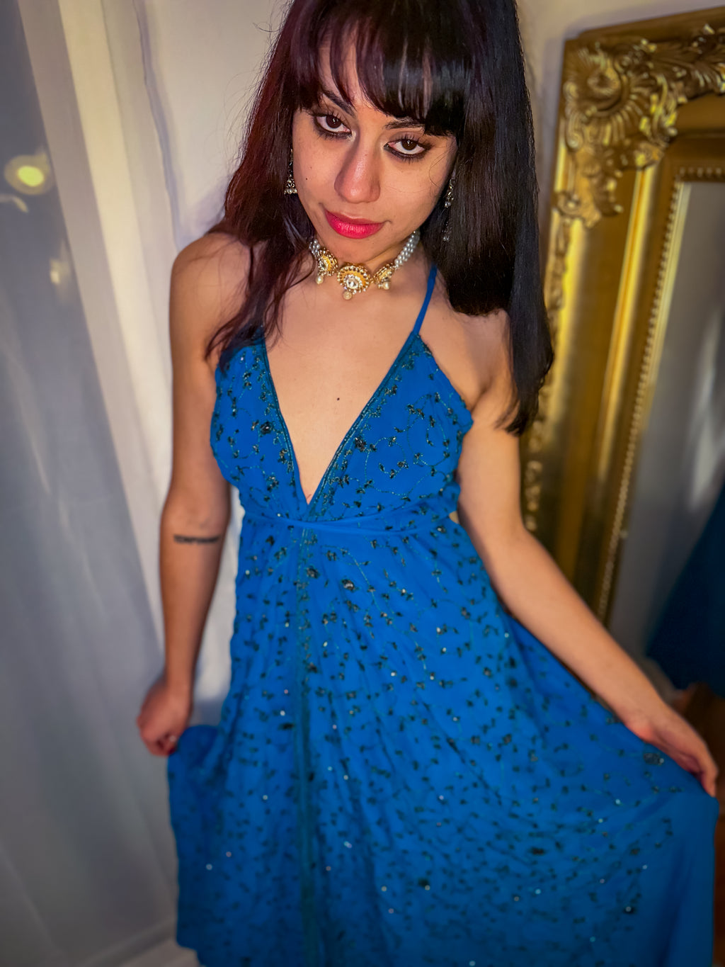 Midnight Gold Magic Dress