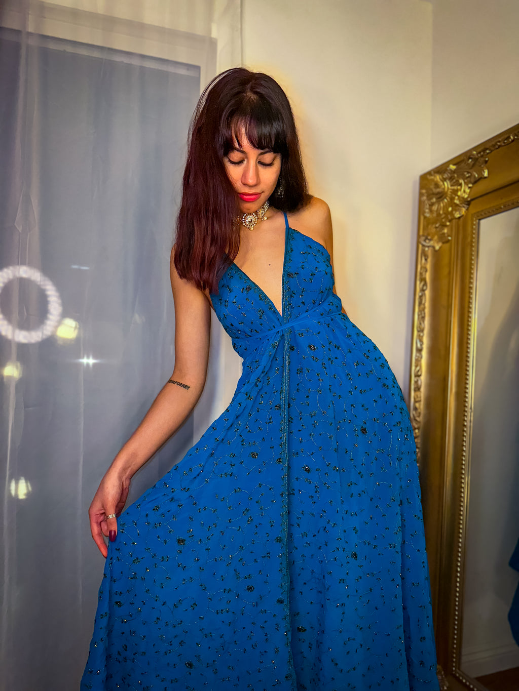 Midnight Gold Magic Dress