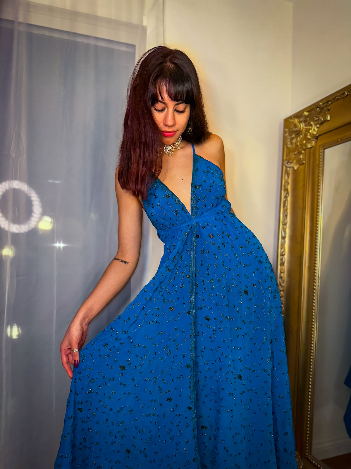 Midnight Gold Magic Dress