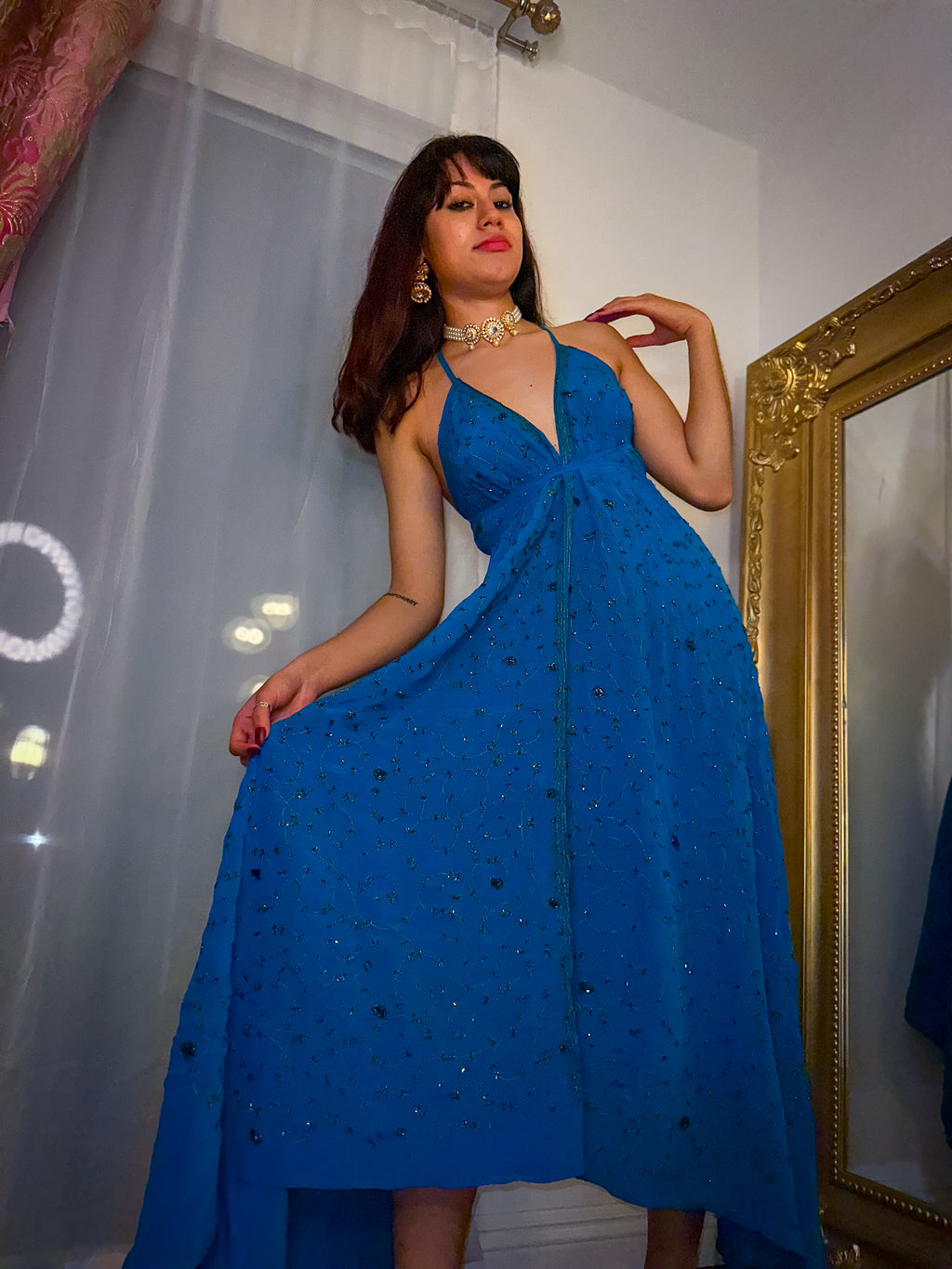 Midnight Gold Magic Dress