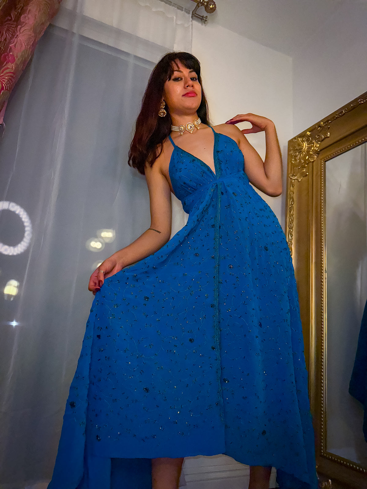 Midnight Gold Magic Dress