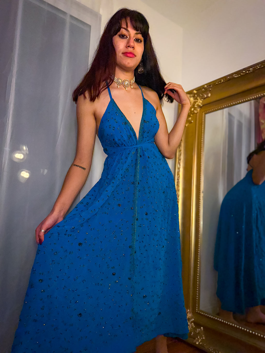 Midnight Gold Magic Dress