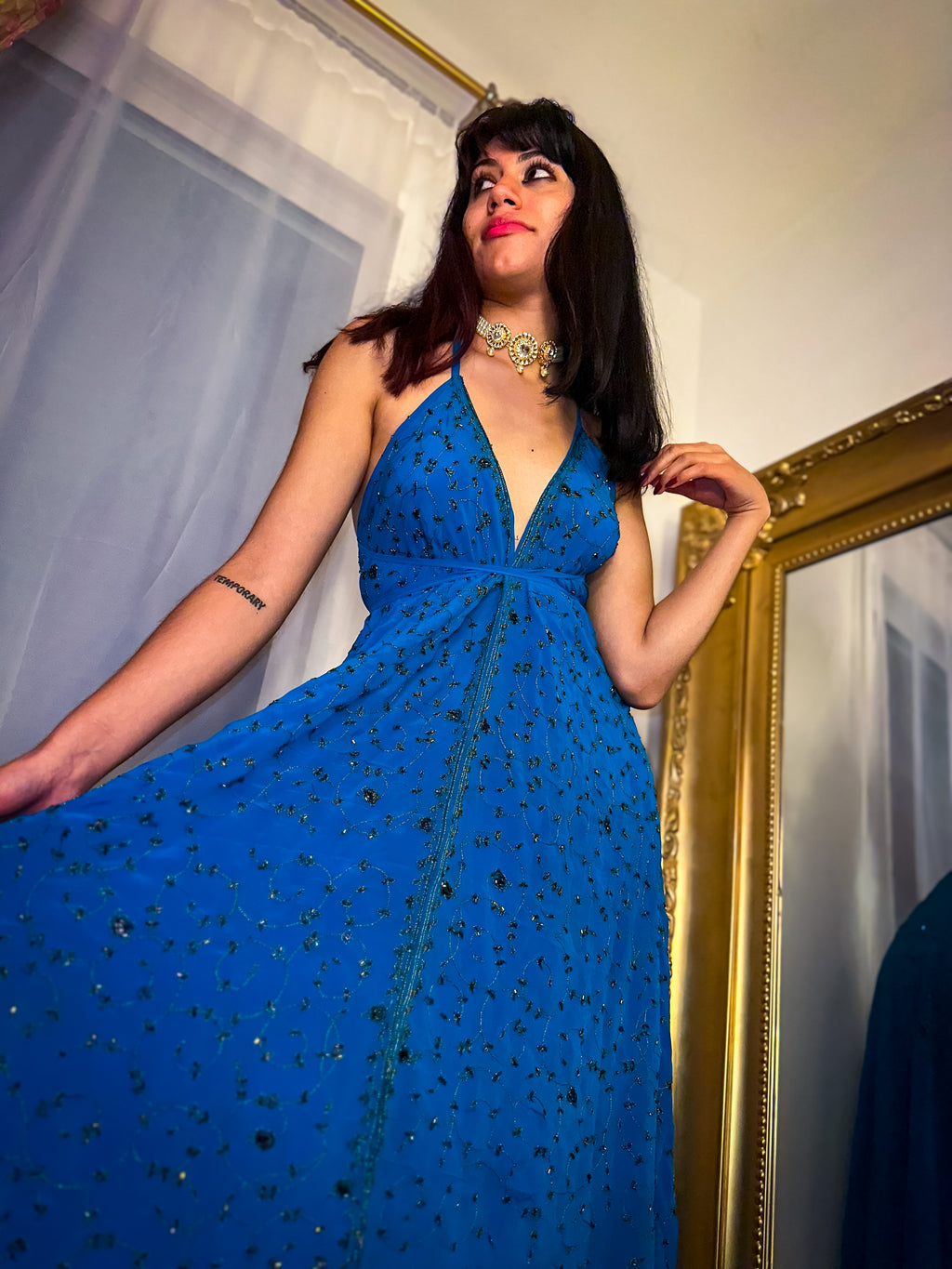 Midnight Gold Magic Dress