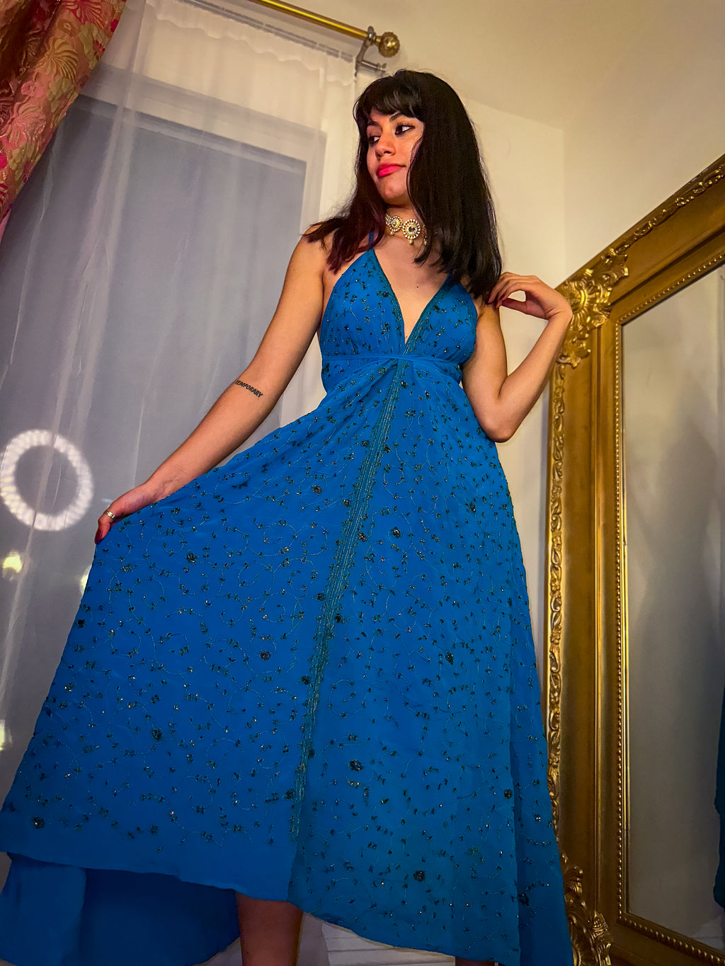 Midnight Gold Magic Dress