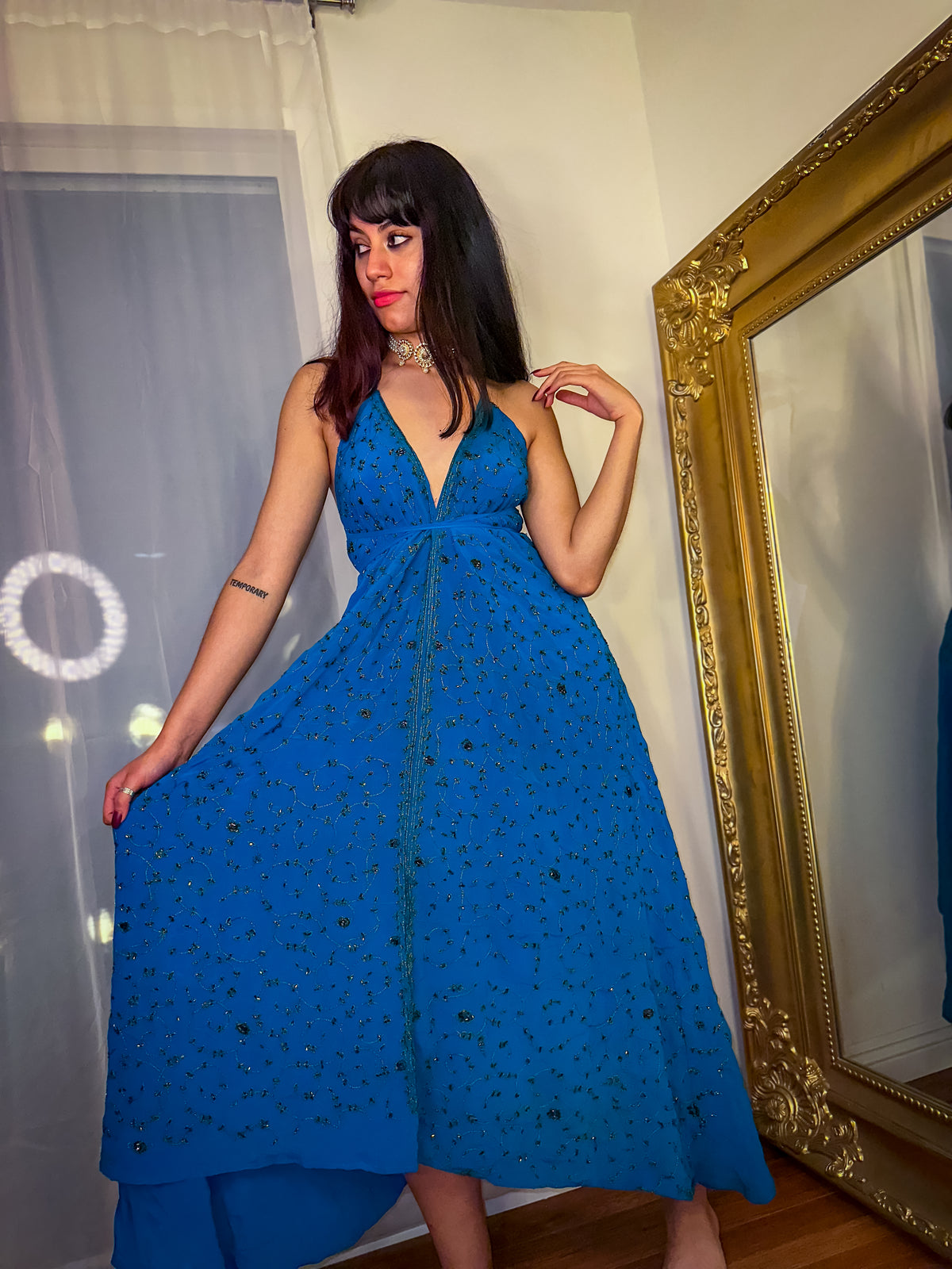 Midnight Gold Magic Dress