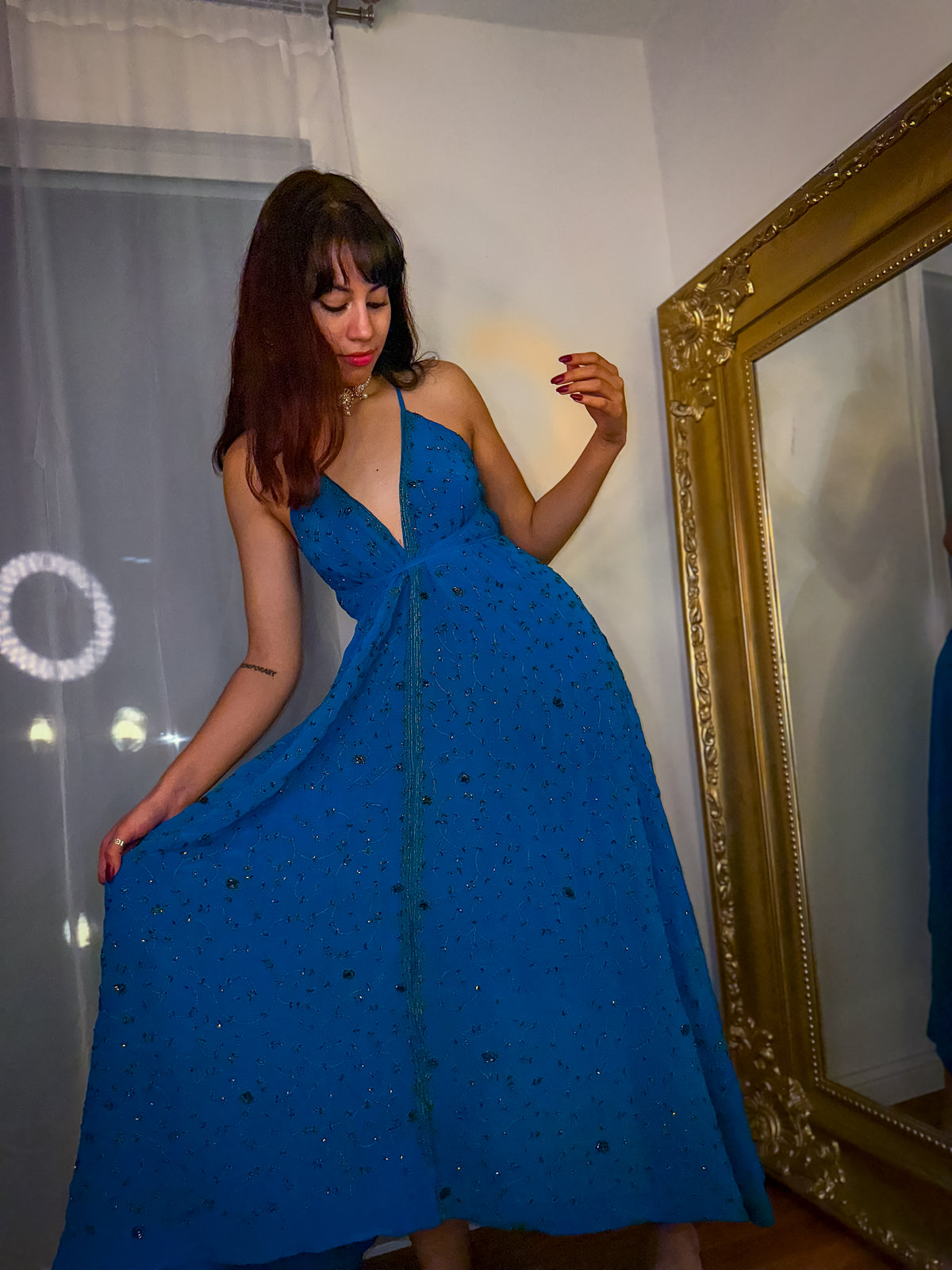 Midnight Gold Magic Dress