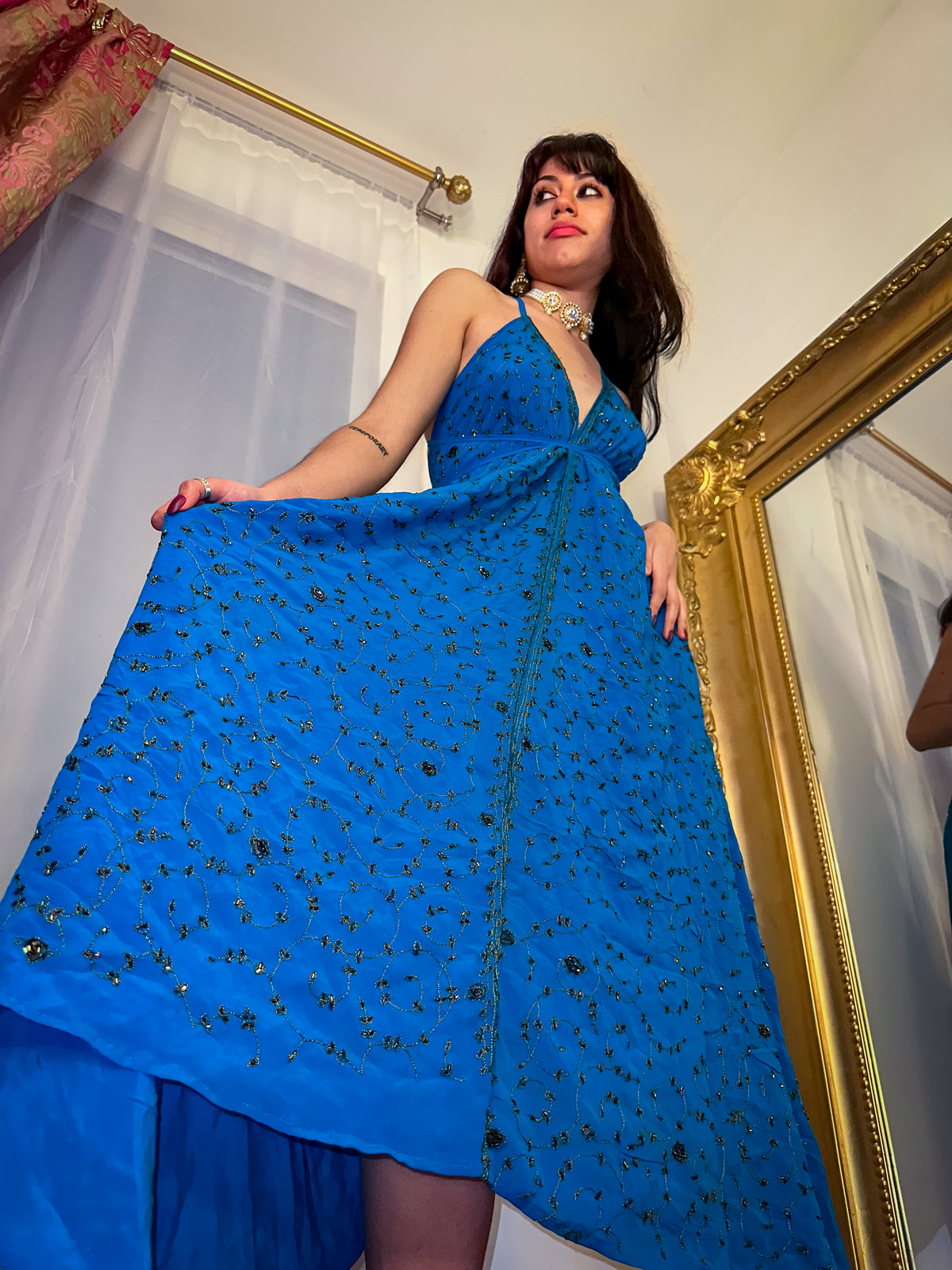 Midnight Gold Magic Dress