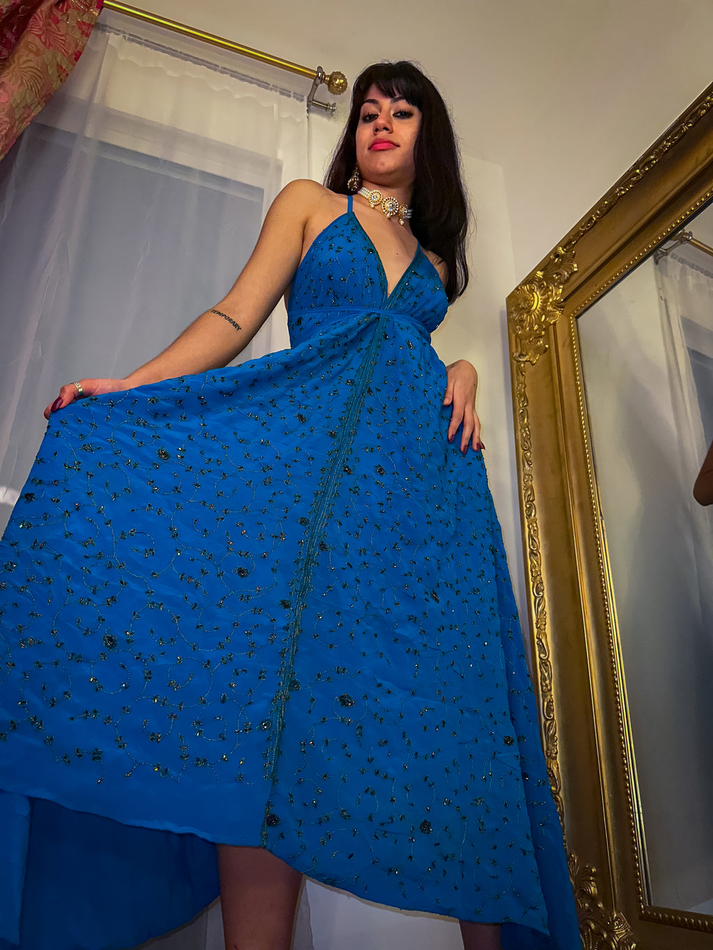 Midnight Gold Magic Dress