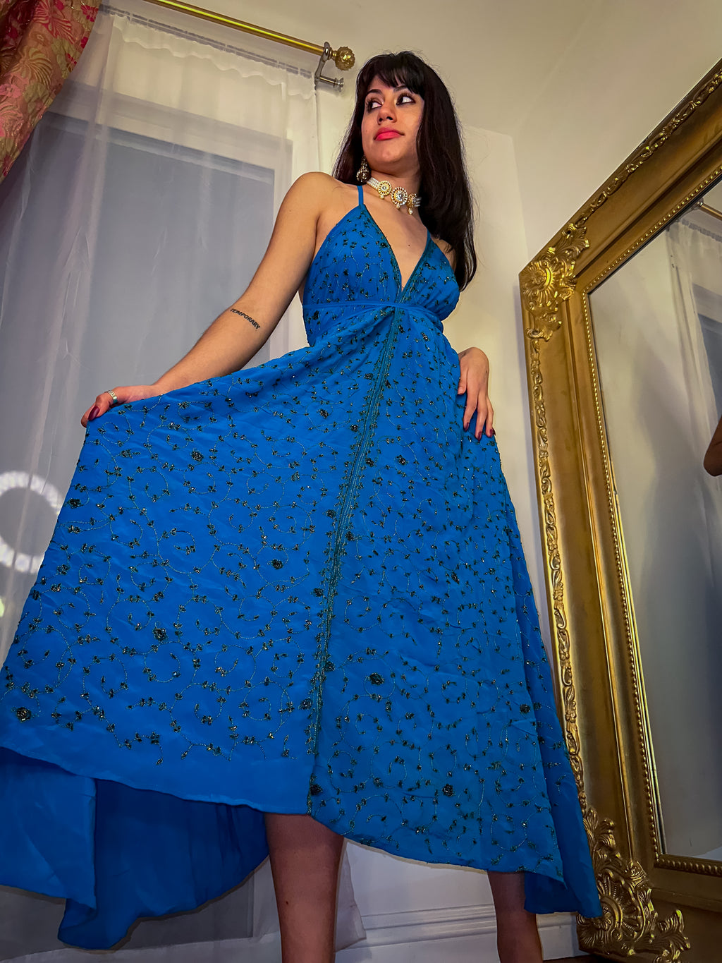 Midnight Gold Magic Dress