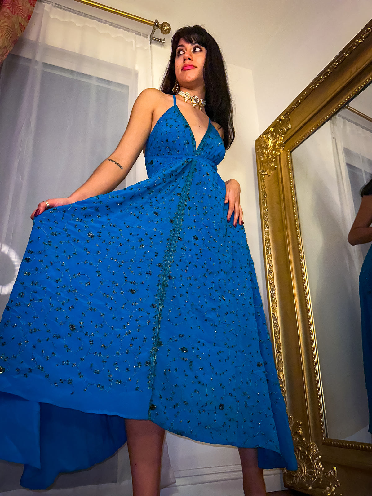 Midnight Gold Magic Dress