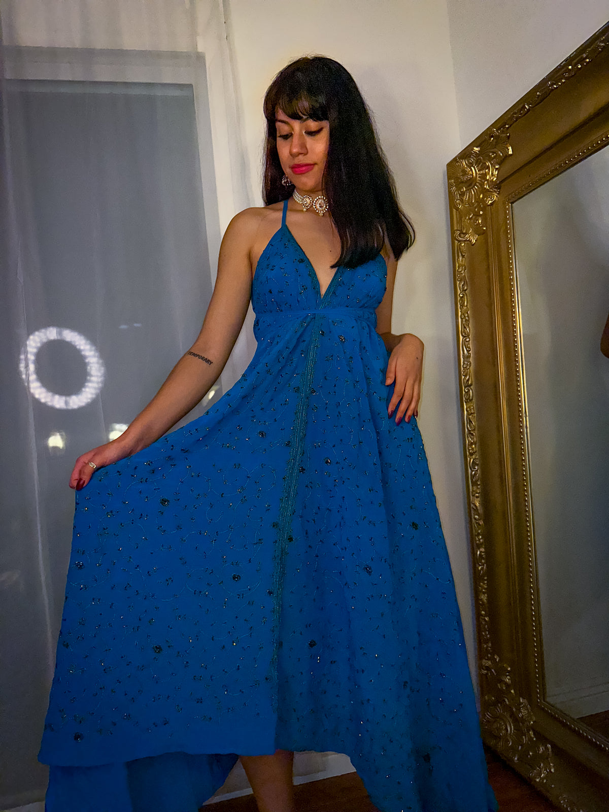 Midnight Gold Magic Dress
