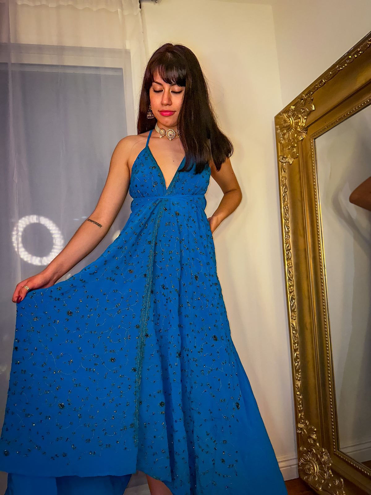 Midnight Gold Magic Dress