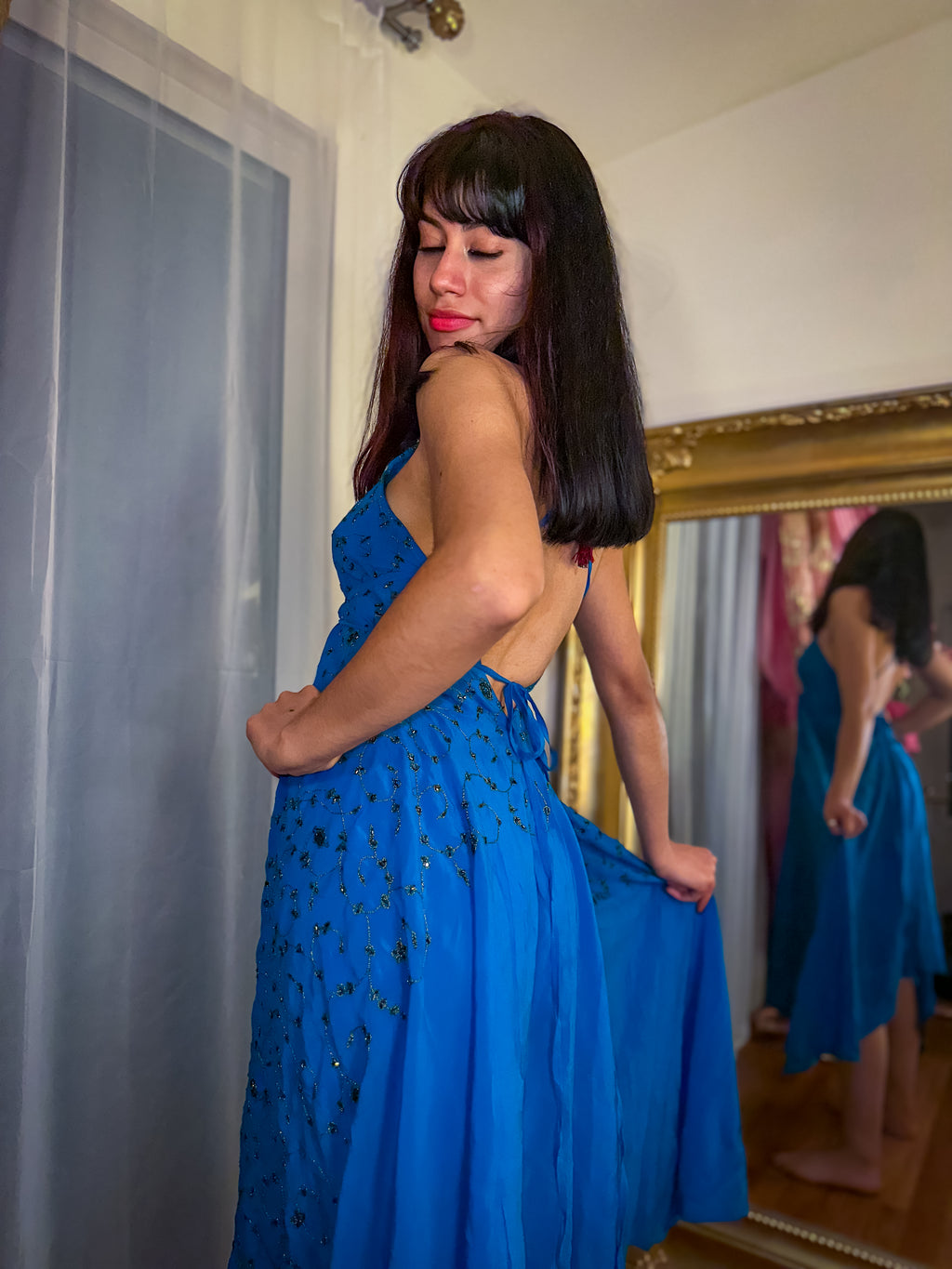 Midnight Gold Magic Dress