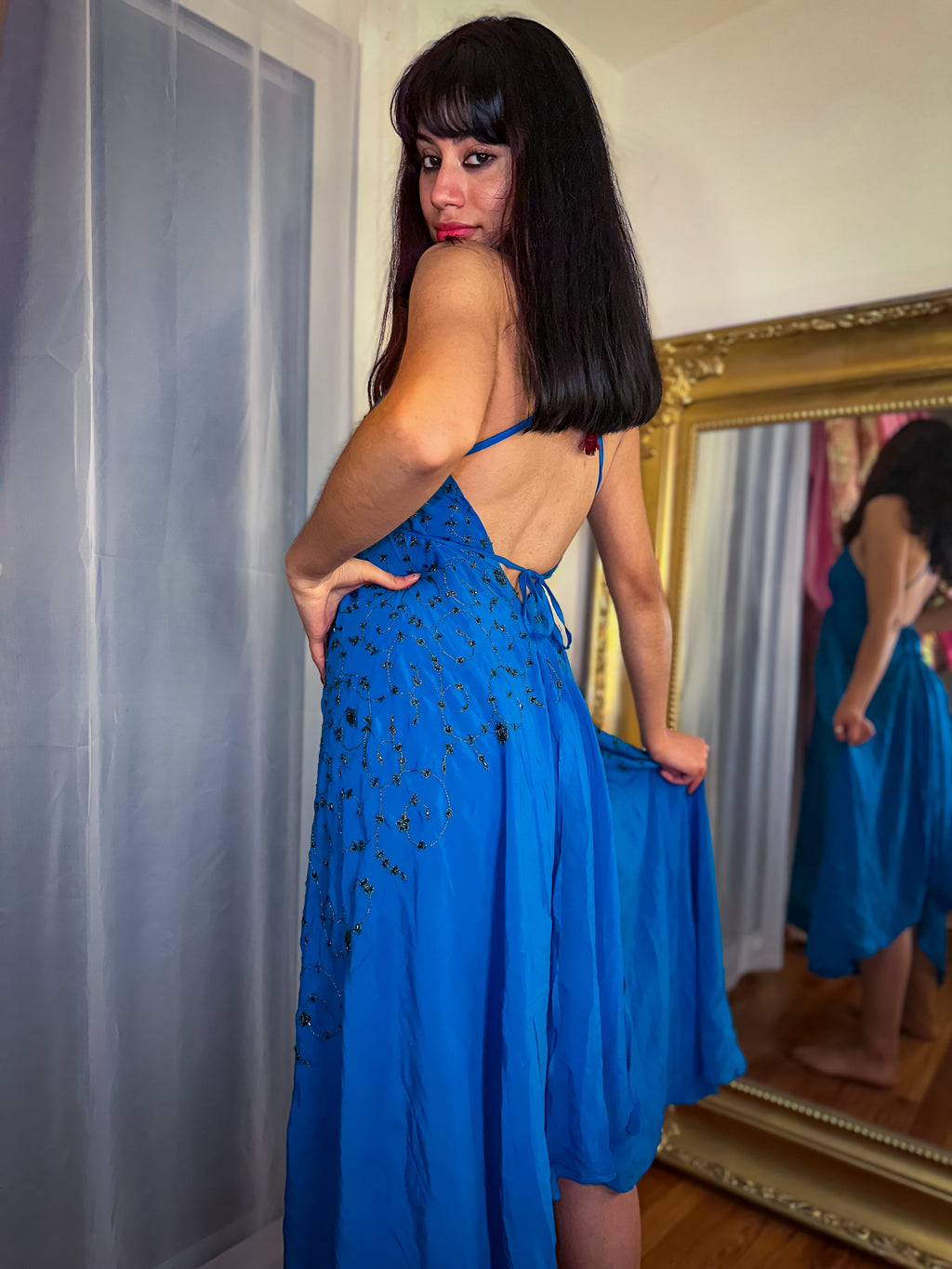 Midnight Gold Magic Dress