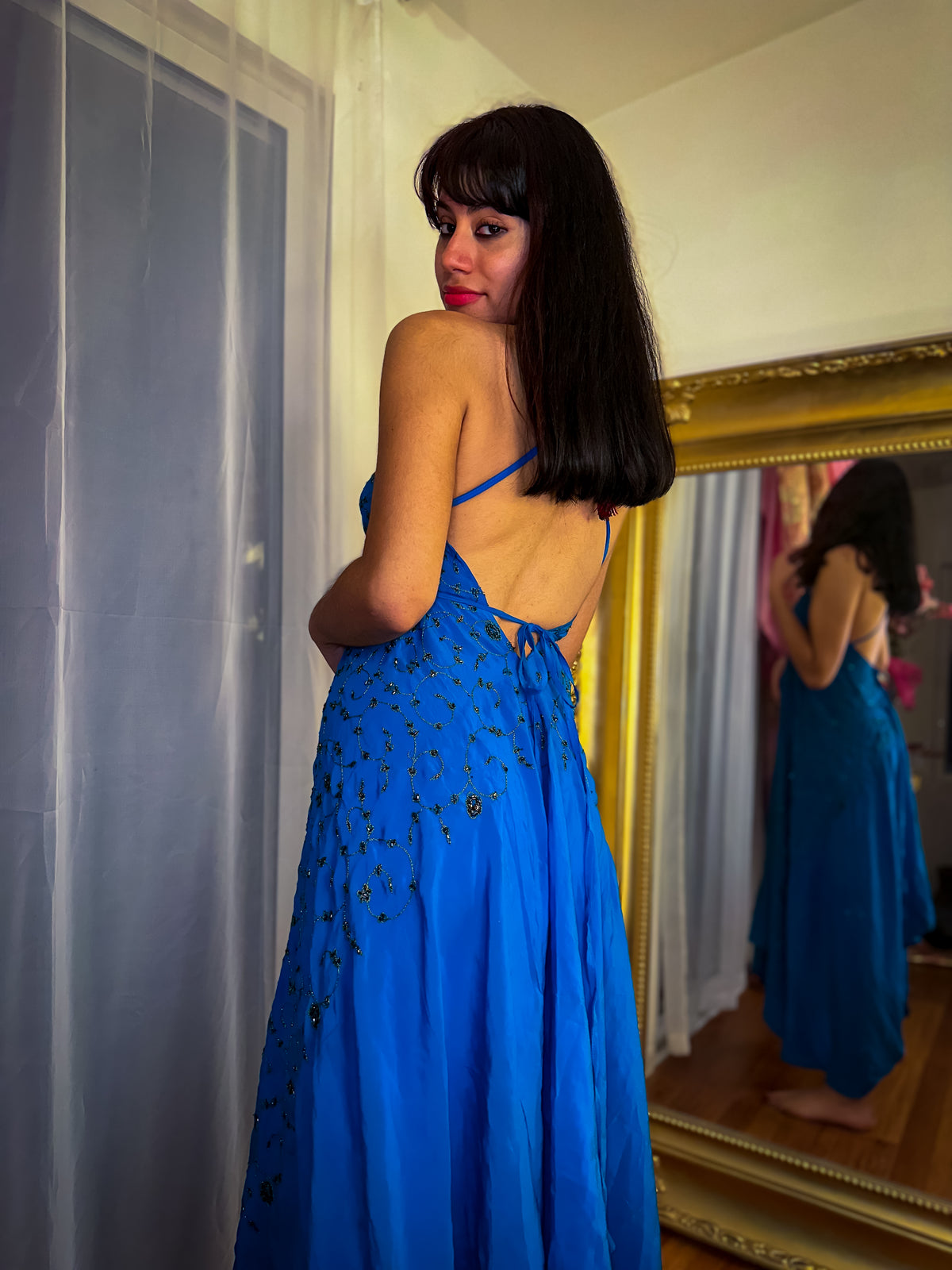Midnight Gold Magic Dress