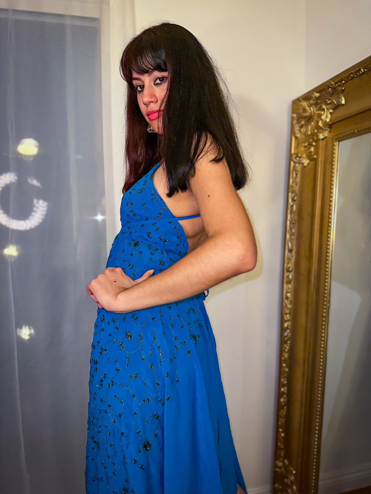 Midnight Gold Magic Dress
