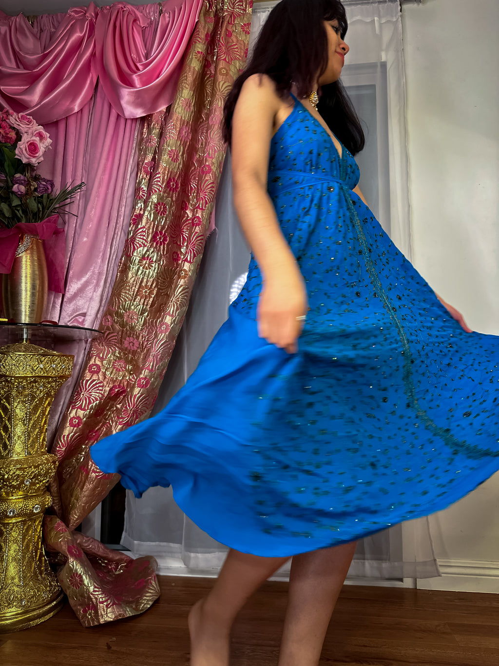 Midnight Gold Magic Dress