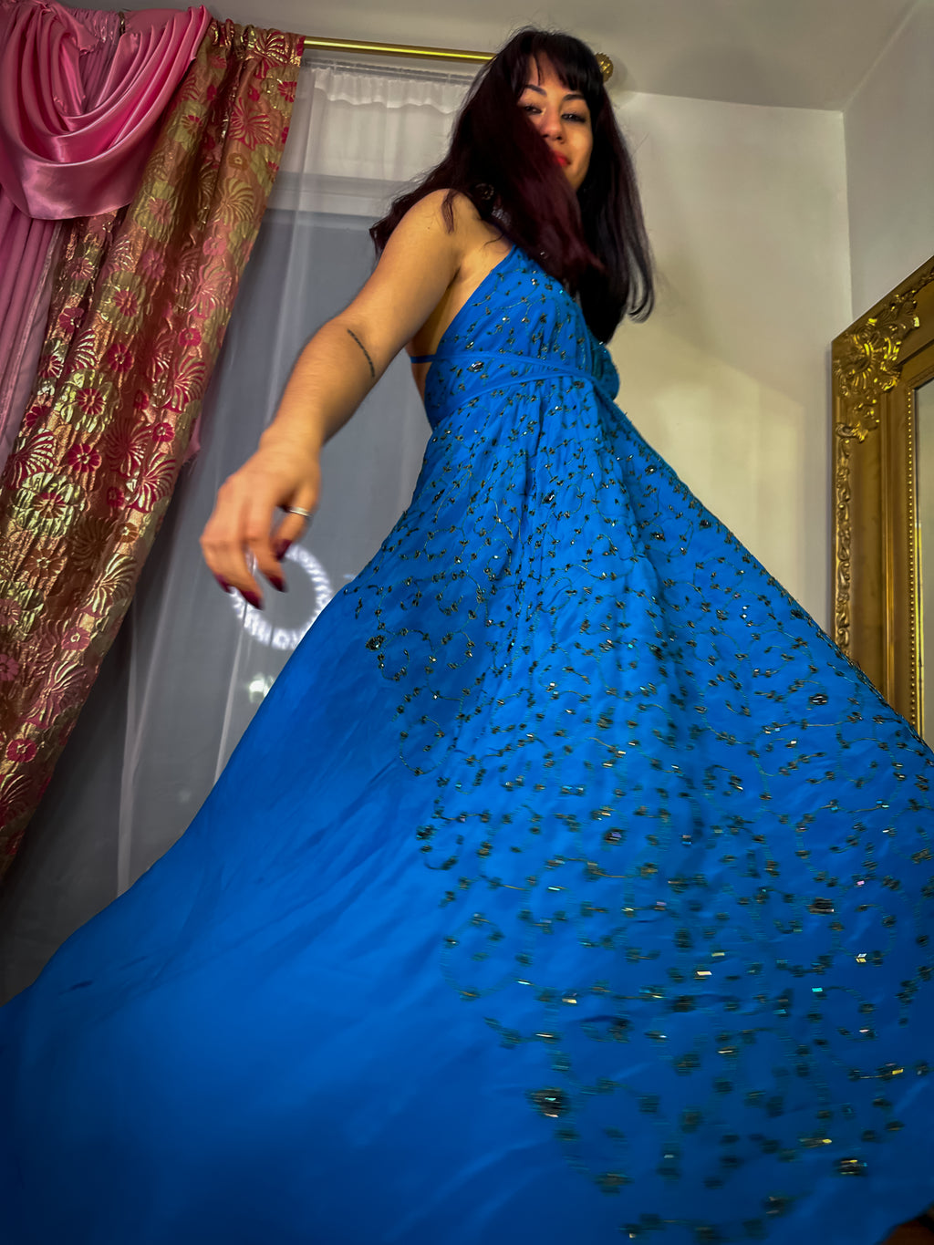 Midnight Gold Magic Dress