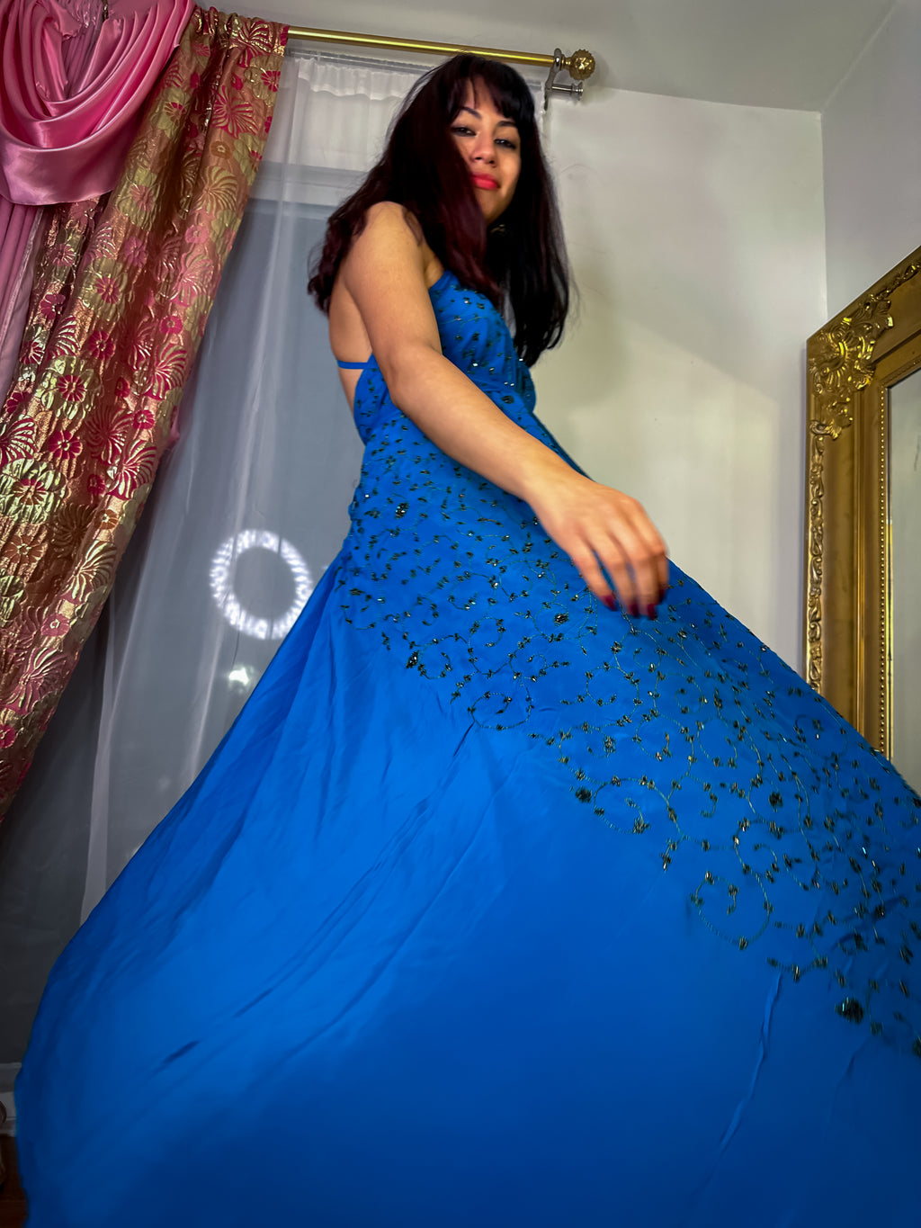 Midnight Gold Magic Dress