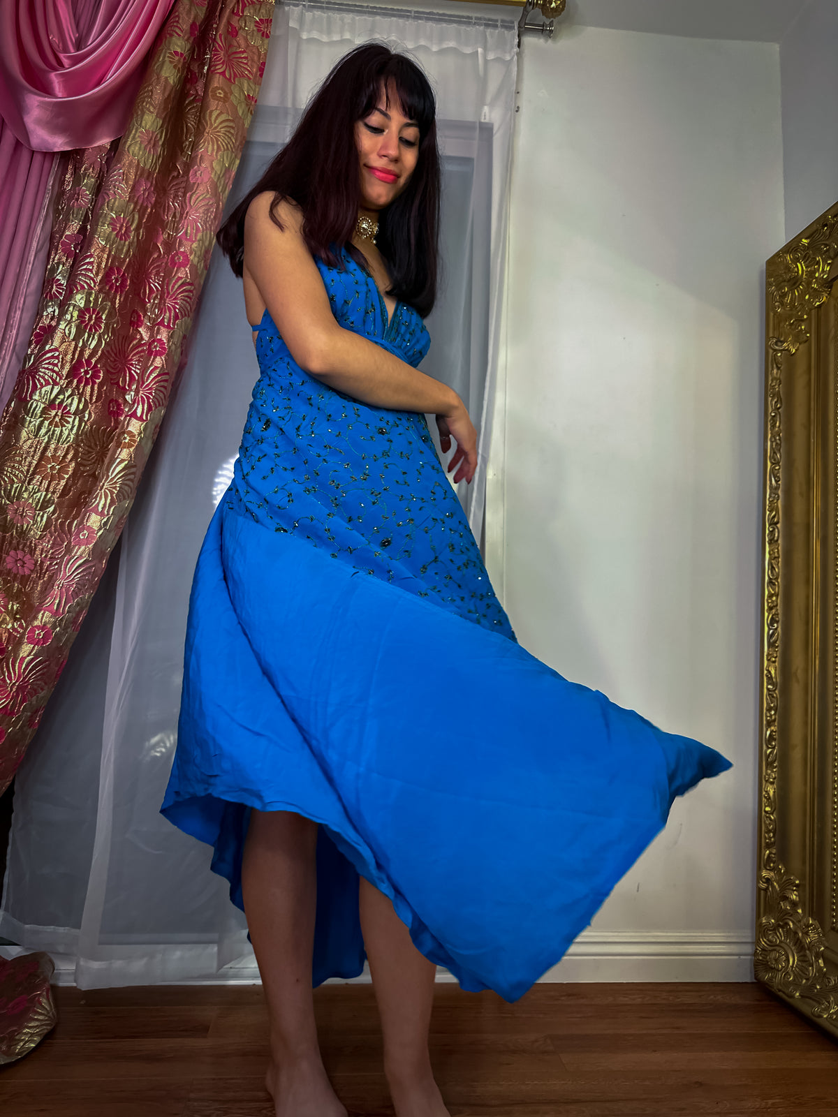 Midnight Gold Magic Dress