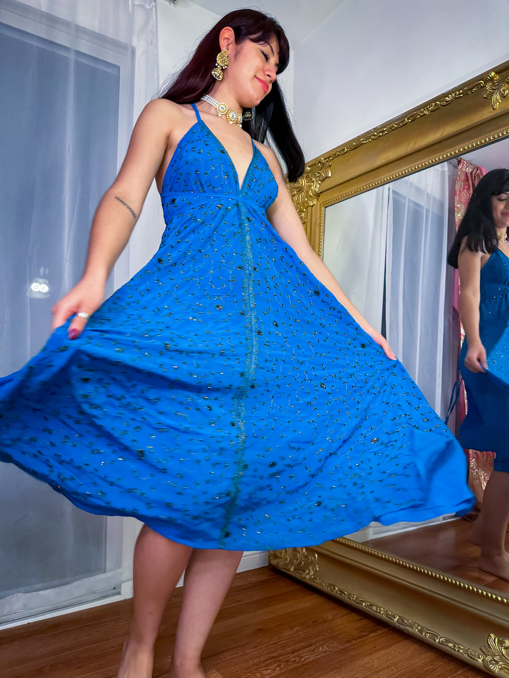 Midnight Gold Magic Dress