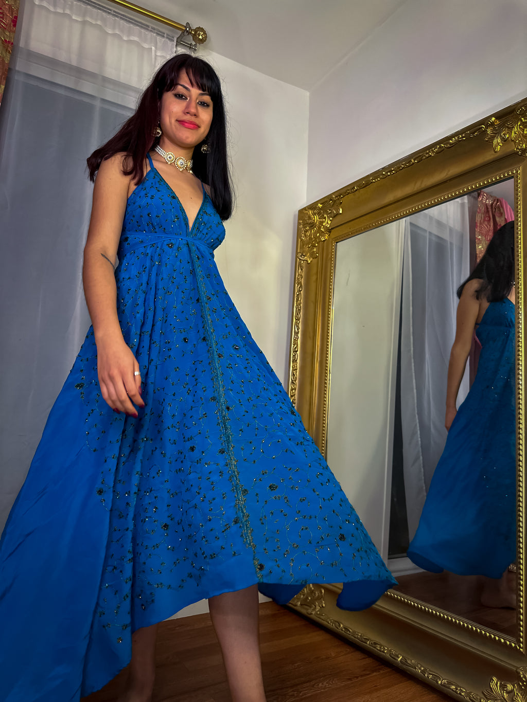 Midnight Gold Magic Dress