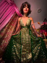 Load image into Gallery viewer, Emerald Gold Magic Dress
