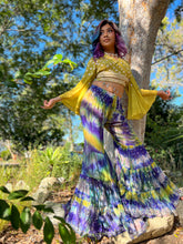 Load image into Gallery viewer, Lime Flowers Wrap Top
