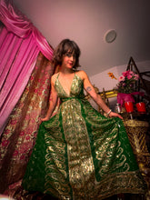 Load image into Gallery viewer, Emerald Gold Magic Dress
