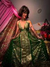 Load image into Gallery viewer, Emerald Gold Magic Dress
